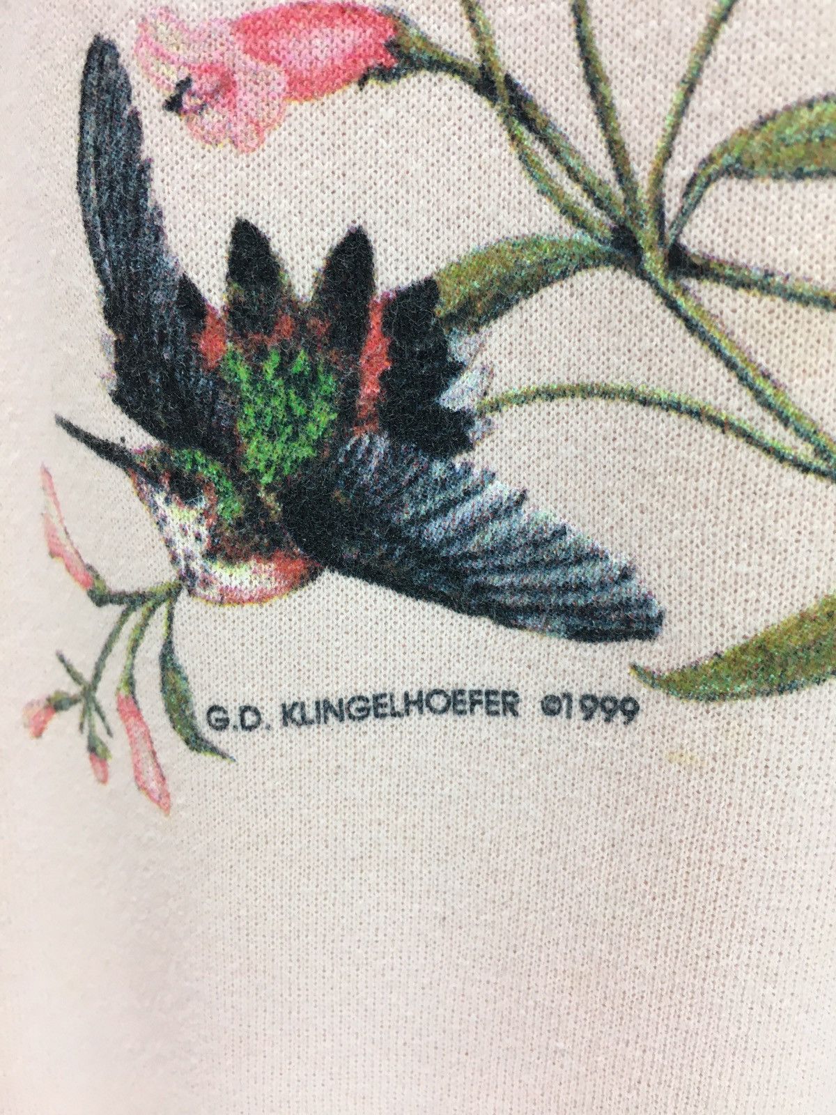 Vintage Vintage Bird And Flower Design Art Sweatshirt Size US XL / EU 56 / 4 - 7 Thumbnail