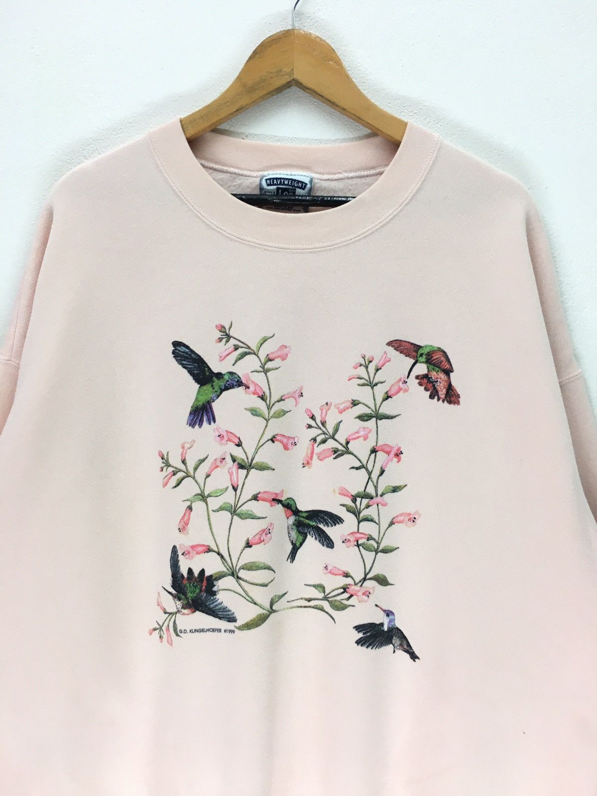 Vintage Vintage Bird And Flower Design Art Sweatshirt Size US XL / EU 56 / 4 - 2 Thumbnail