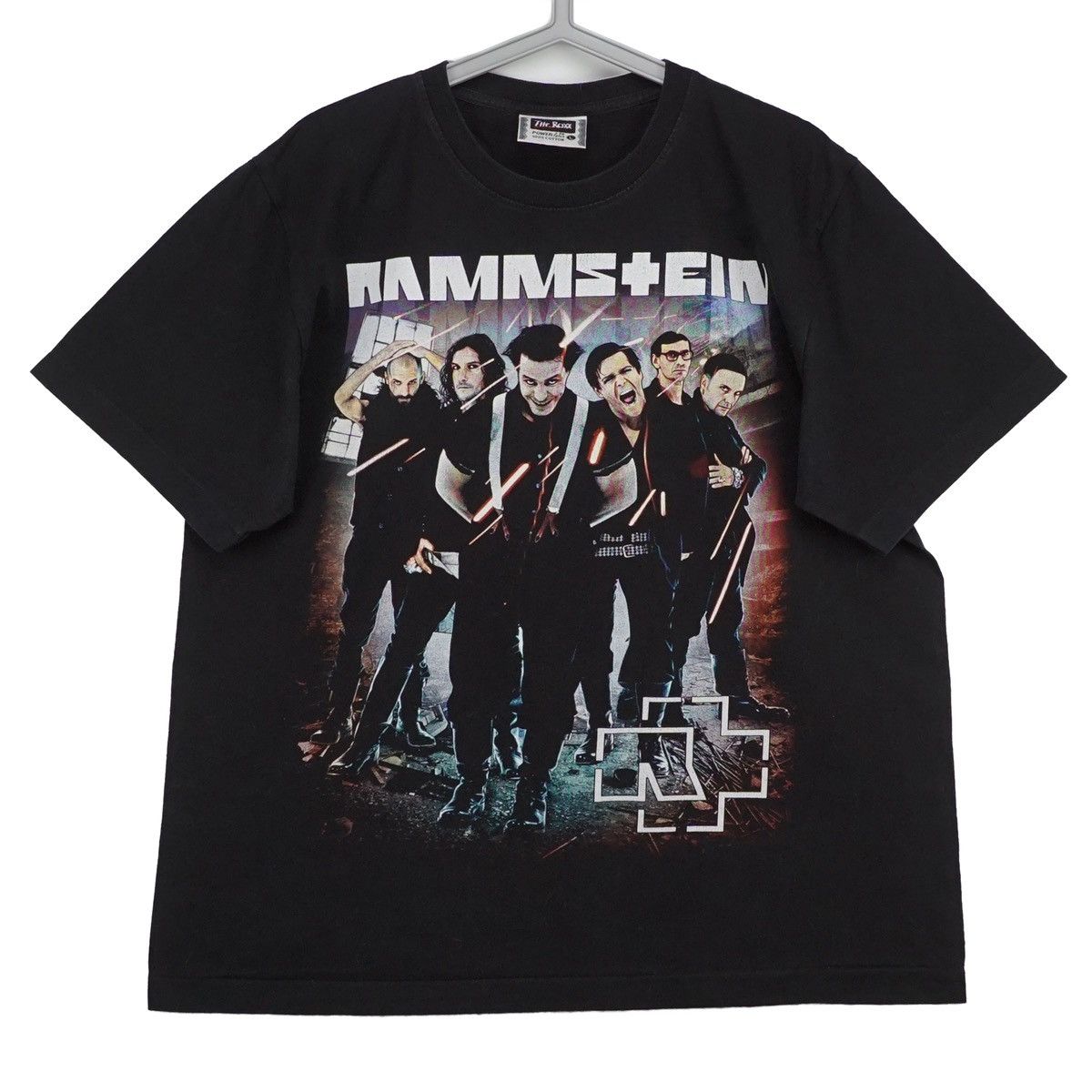 00's RAMMSTEIN Rammstein band T-shirt, men's XL size cotton black type Vintage Second Hand
