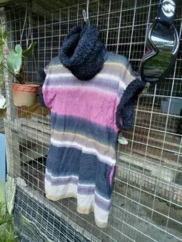 Japanese Brand VINTAGE COWL NECK COLOUR LAYERS SHORT SLEEVE Size M / US 6-8 / IT 42-44 - 13 Thumbnail