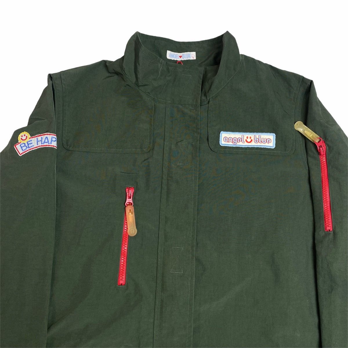 Angel Blue 1990s Angel Blue - Pop And Cute Army Nylon Jacket Size US L / EU 52-54 / 3 - 5 Thumbnail