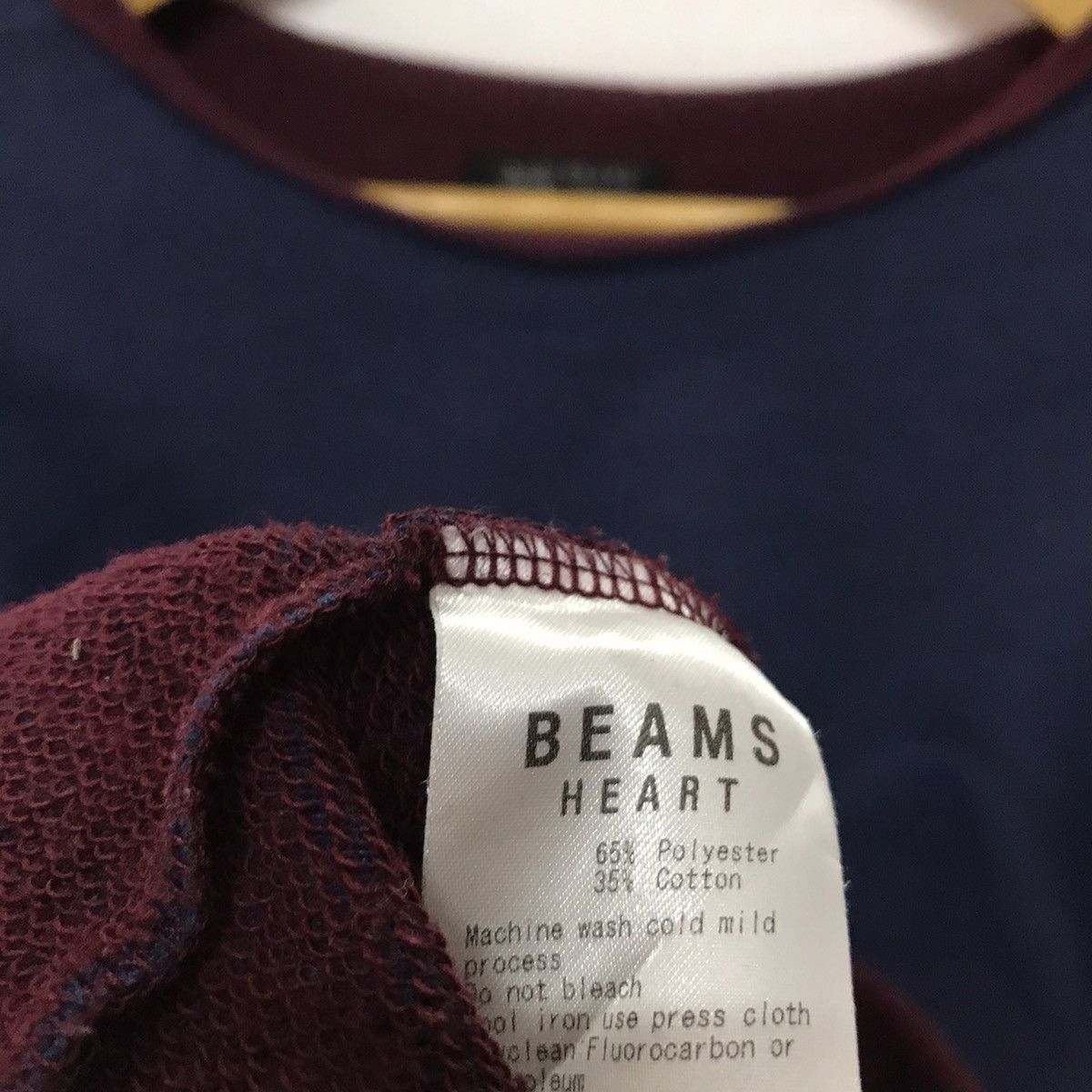 Beams Plus × Japanese Brand × Vintage Vintage Beam Heart Sweatshirt Crewneck Plain Beam Heart Size US M / EU 48-50 / 2 - 6 Thumbnail