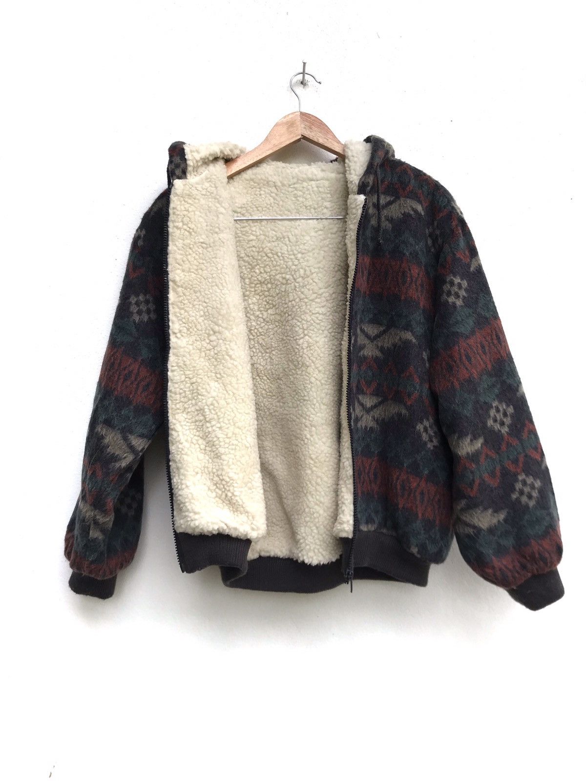 Japanese Brand Art Navajo Bomber Style/Oversized Fleece Jacket Size US M / EU 48-50 / 2 - 5 Thumbnail