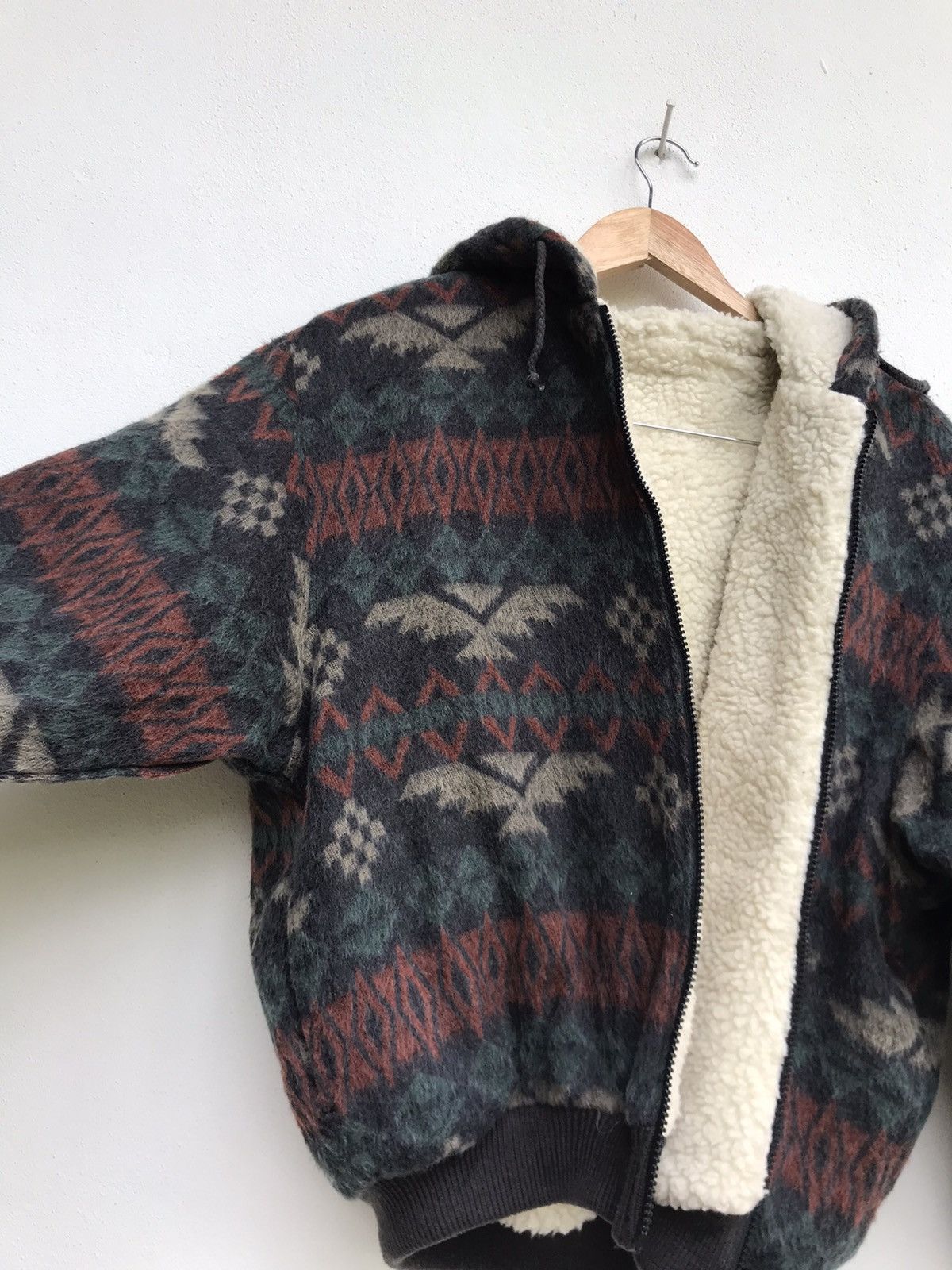 Japanese Brand Art Navajo Bomber Style/Oversized Fleece Jacket Size US M / EU 48-50 / 2 - 10 Thumbnail
