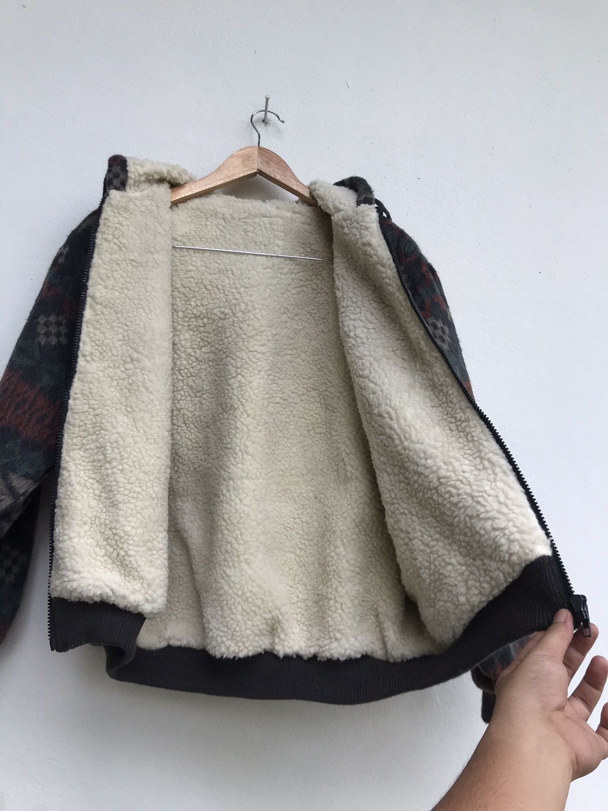 Japanese Brand Art Navajo Bomber Style/Oversized Fleece Jacket Size US M / EU 48-50 / 2 - 6 Thumbnail