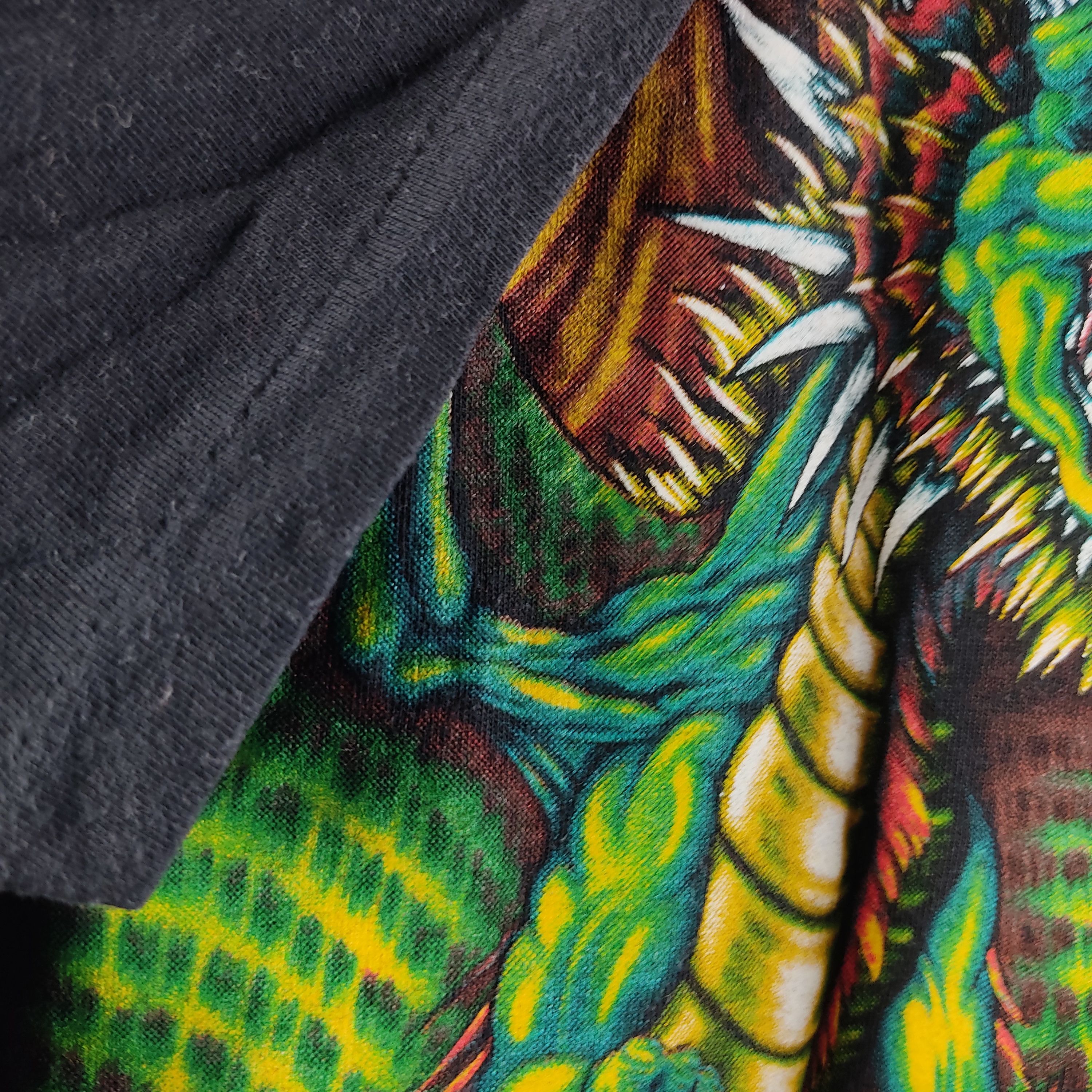 Harley Davidson × Vintage 90's American Thunder all over print Dragon Size US XL / EU 56 / 4 - 6 Thumbnail