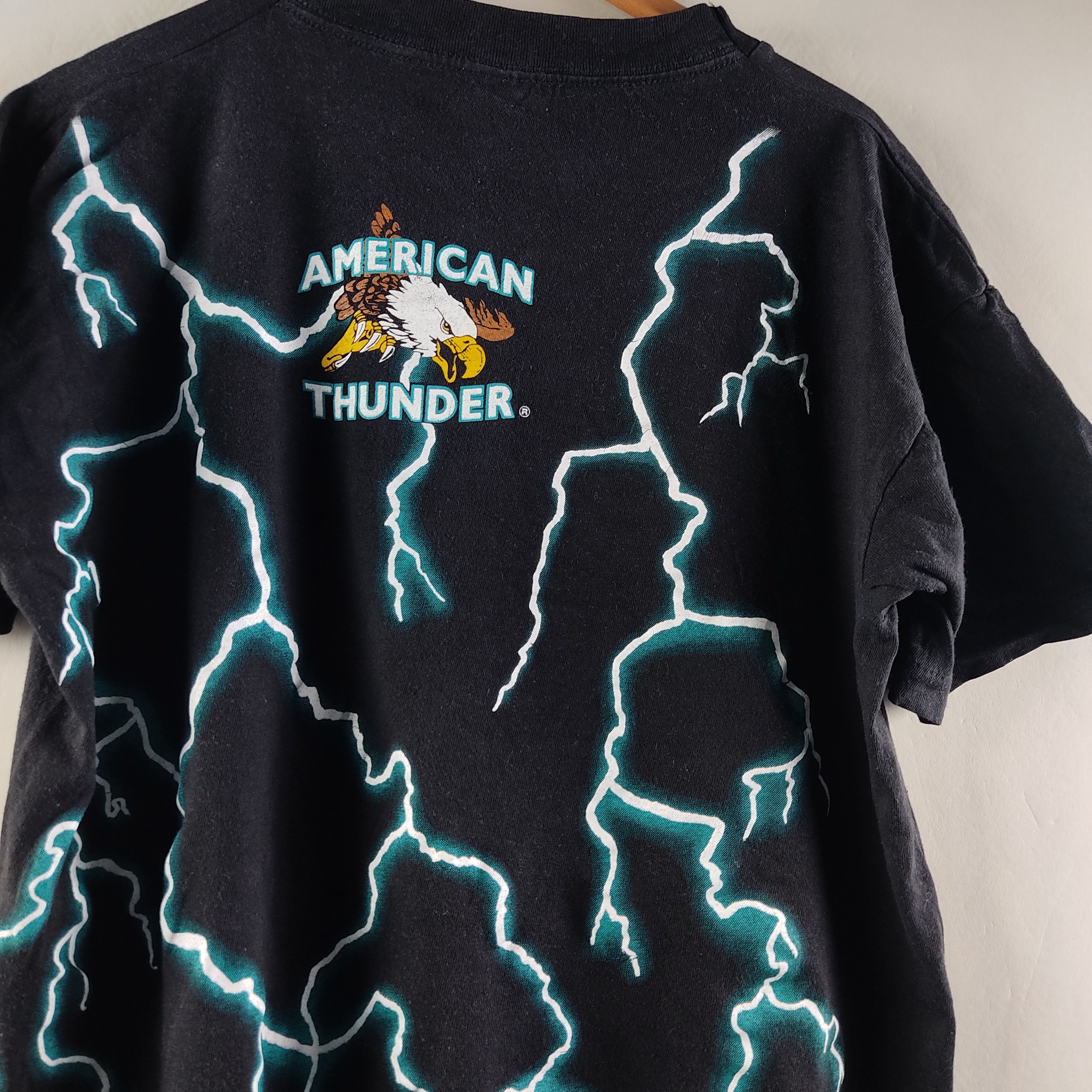 Harley Davidson × Vintage 90's American Thunder all over print Dragon Size US XL / EU 56 / 4 - 3 Thumbnail