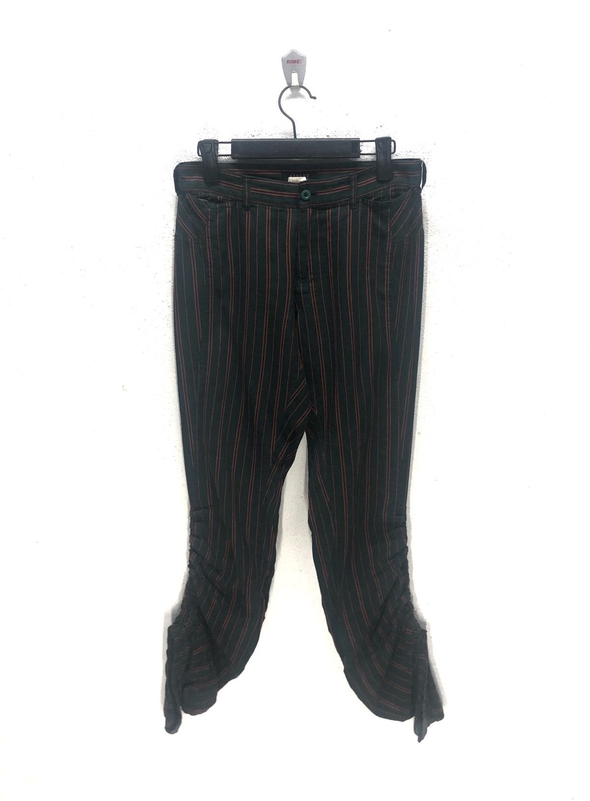 image of Atsuro Tayama A.t Pants Cw21 in Striped, Men's (Size 29)