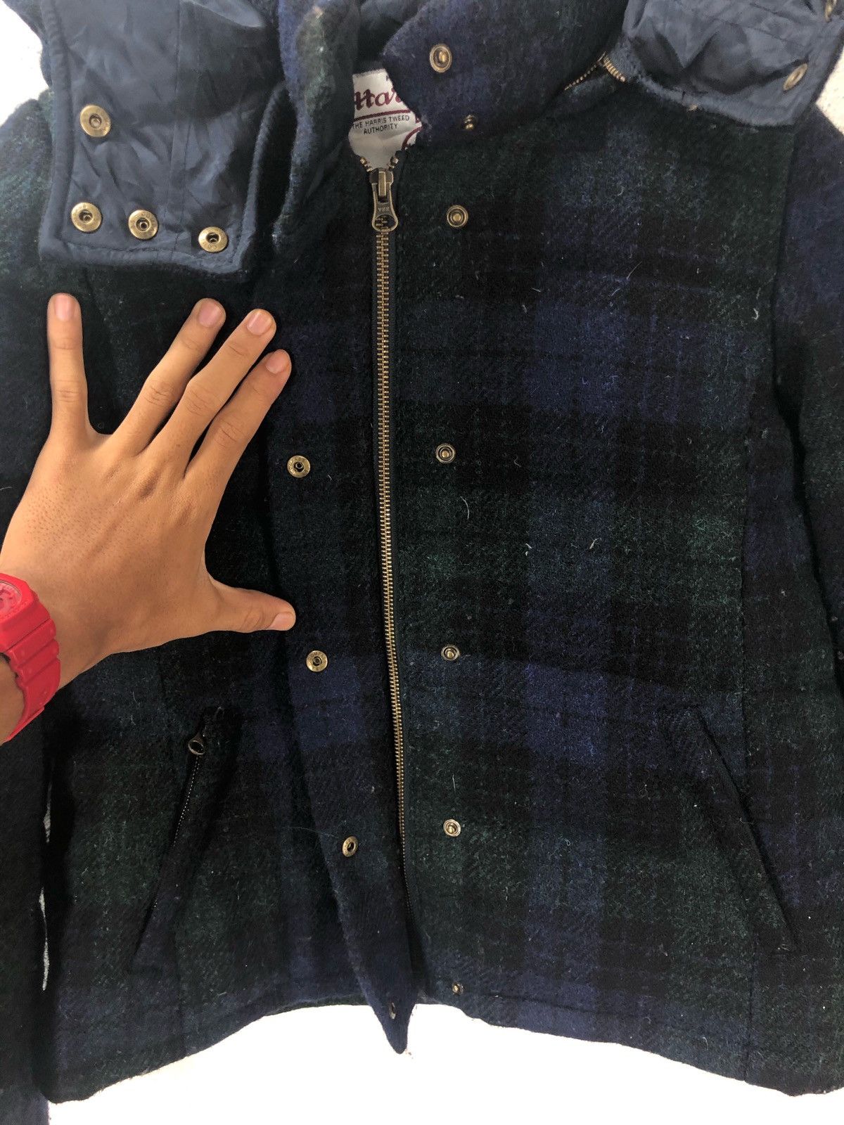 Harris Tweed HARRIS TWEED x EARTH MUSIC HOODED COAT WOOL JACKET Size US S / EU 44-46 / 1 - 9 Thumbnail