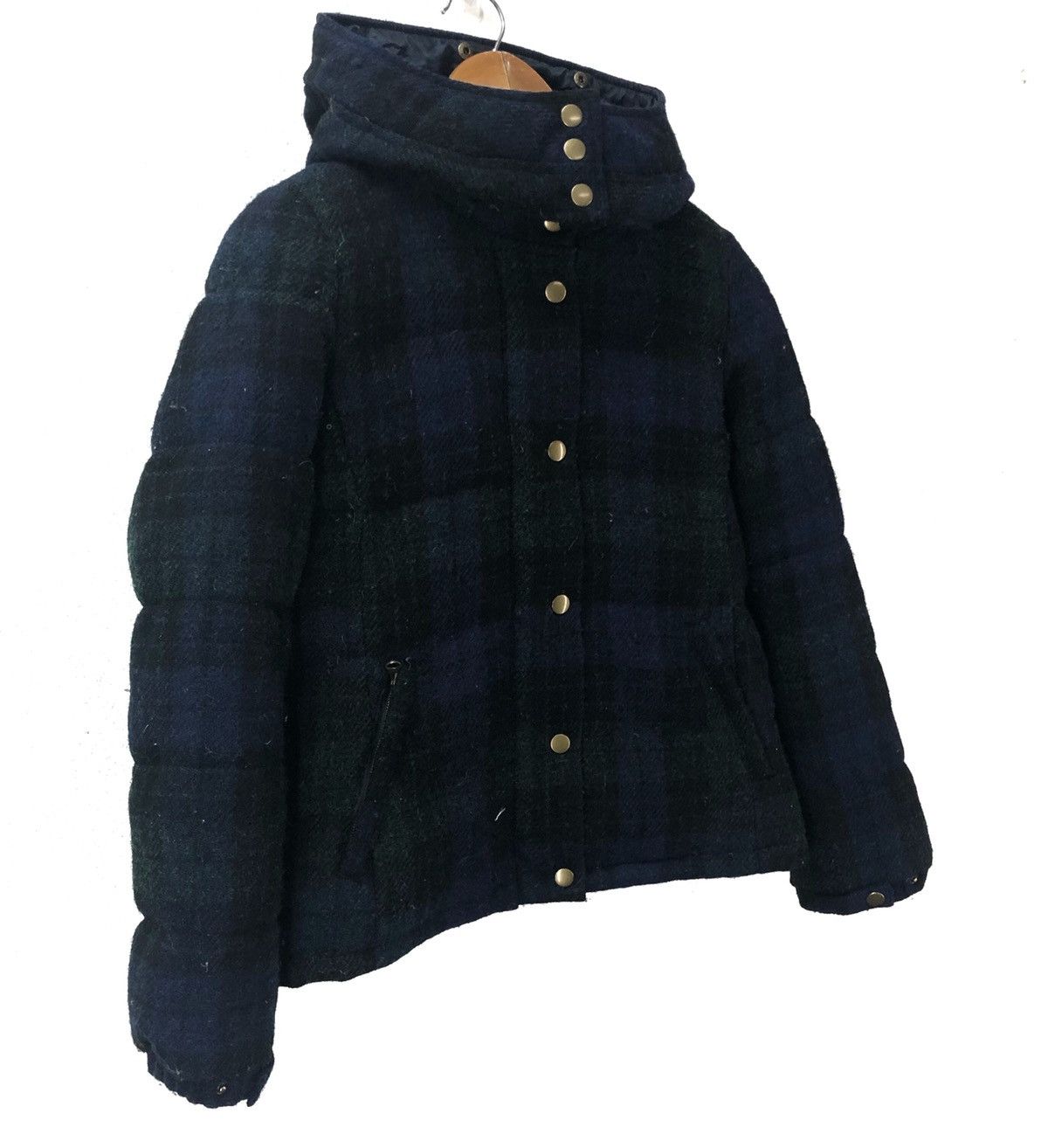Harris Tweed HARRIS TWEED x EARTH MUSIC HOODED COAT WOOL JACKET Size US S / EU 44-46 / 1 - 2 Thumbnail