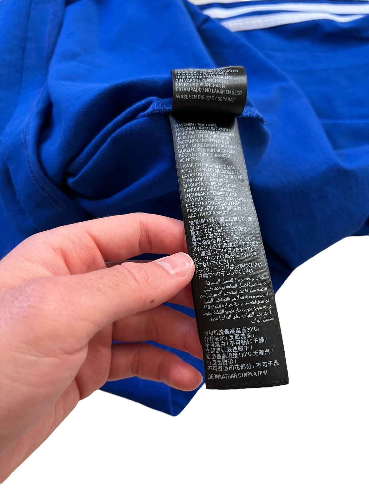 Adidas × Balenciaga Sz2 Blue L/S 3 Stripe Shirt Size US M / EU 48-50 / 2 - 14 Thumbnail