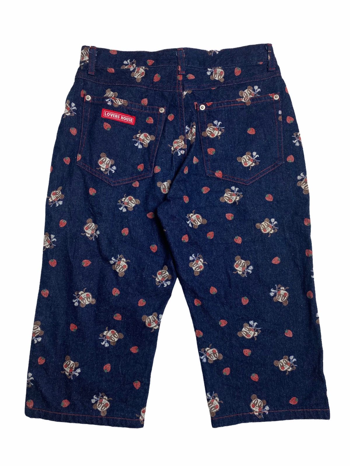 Hysteric Glamour 1990s Lover House - Panda Short Denim Pants Size US 28 / EU 44 - 2 Thumbnail