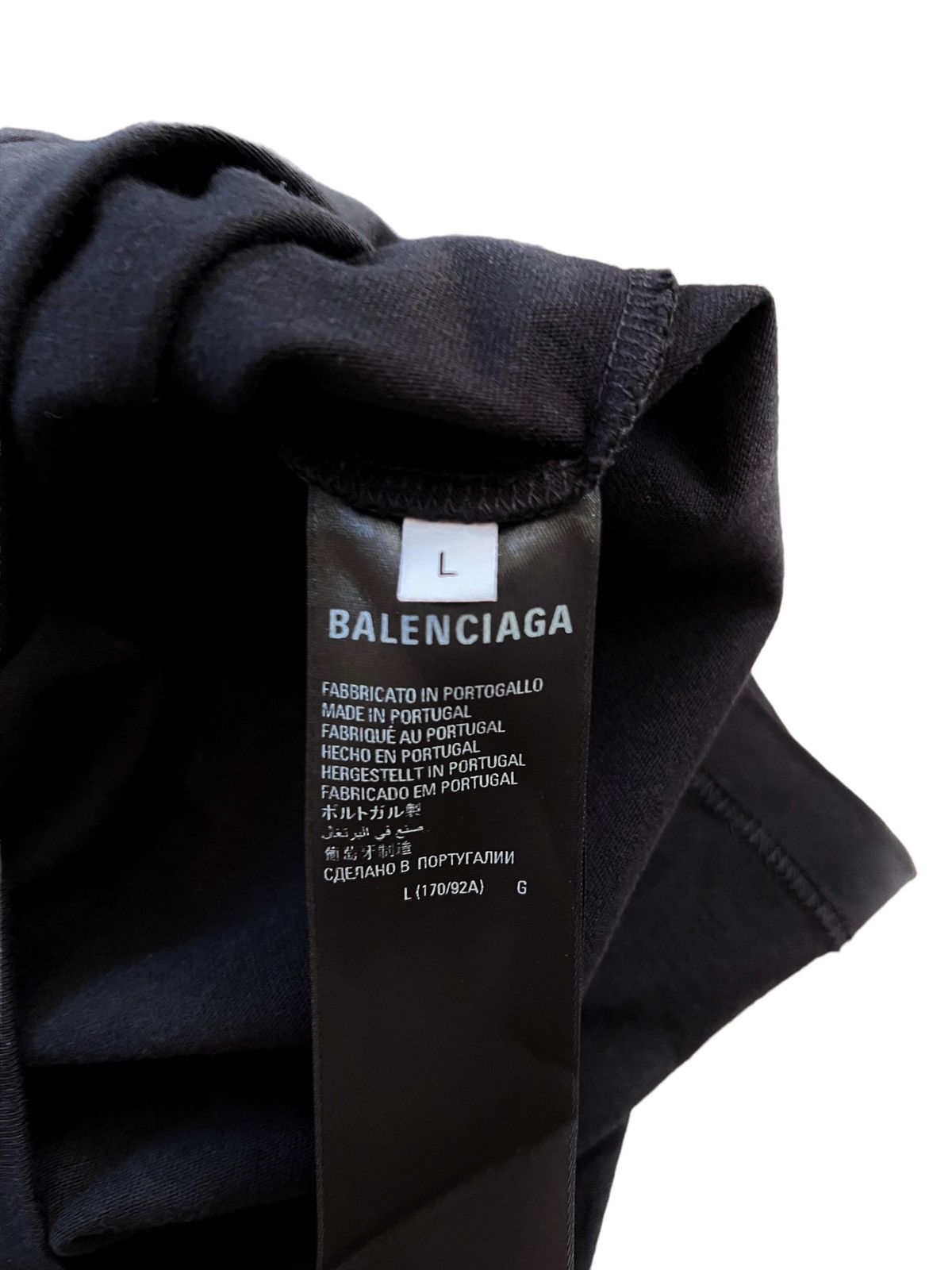 Adidas × Balenciaga Black Oversized 3 Stripe Shirt Size US L / EU 52-54 / 3 - 7 Thumbnail