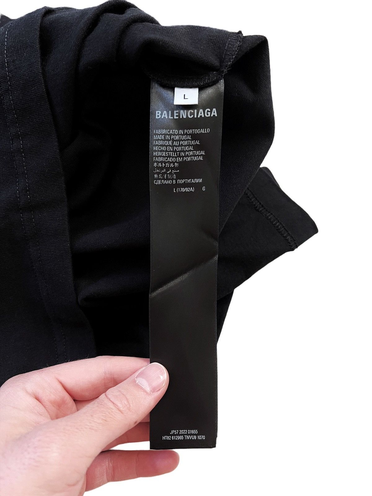 Adidas × Balenciaga Black Oversized 3 Stripe Shirt Size US L / EU 52-54 / 3 - 6 Thumbnail