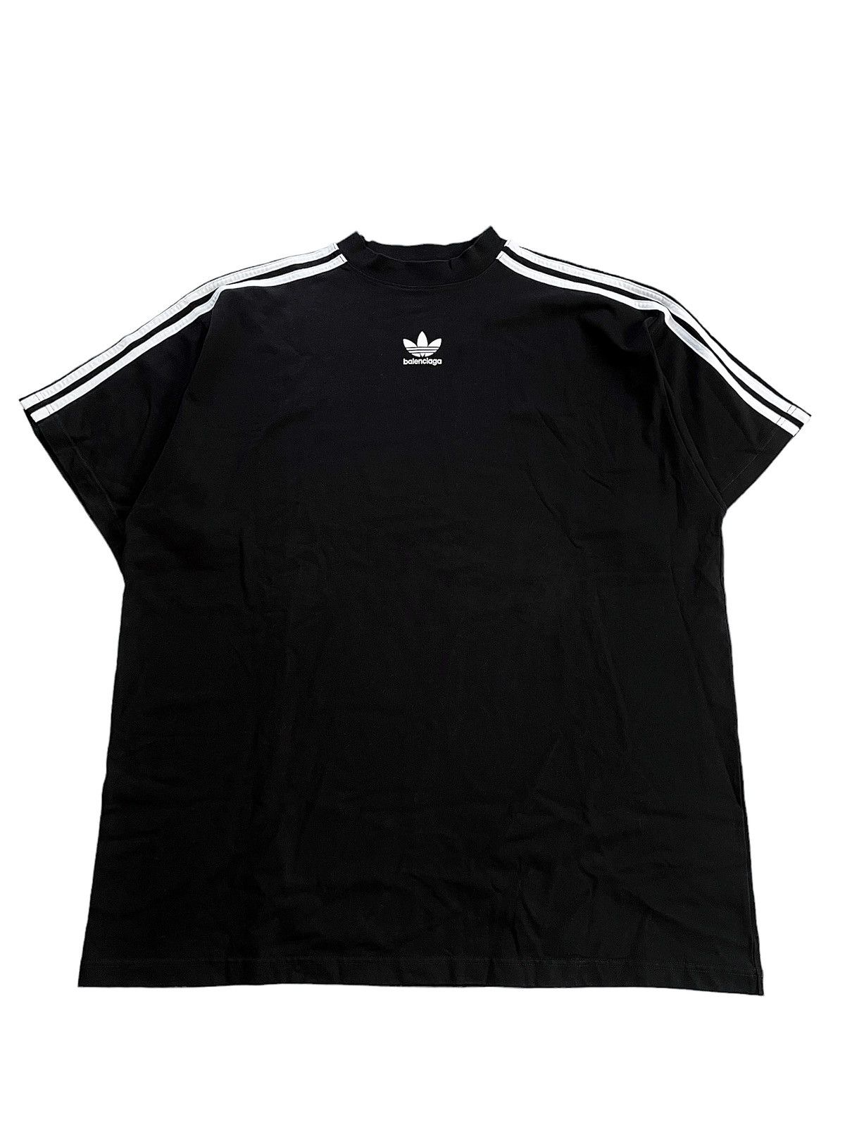 Black Oversized 3 Stripe Shirt