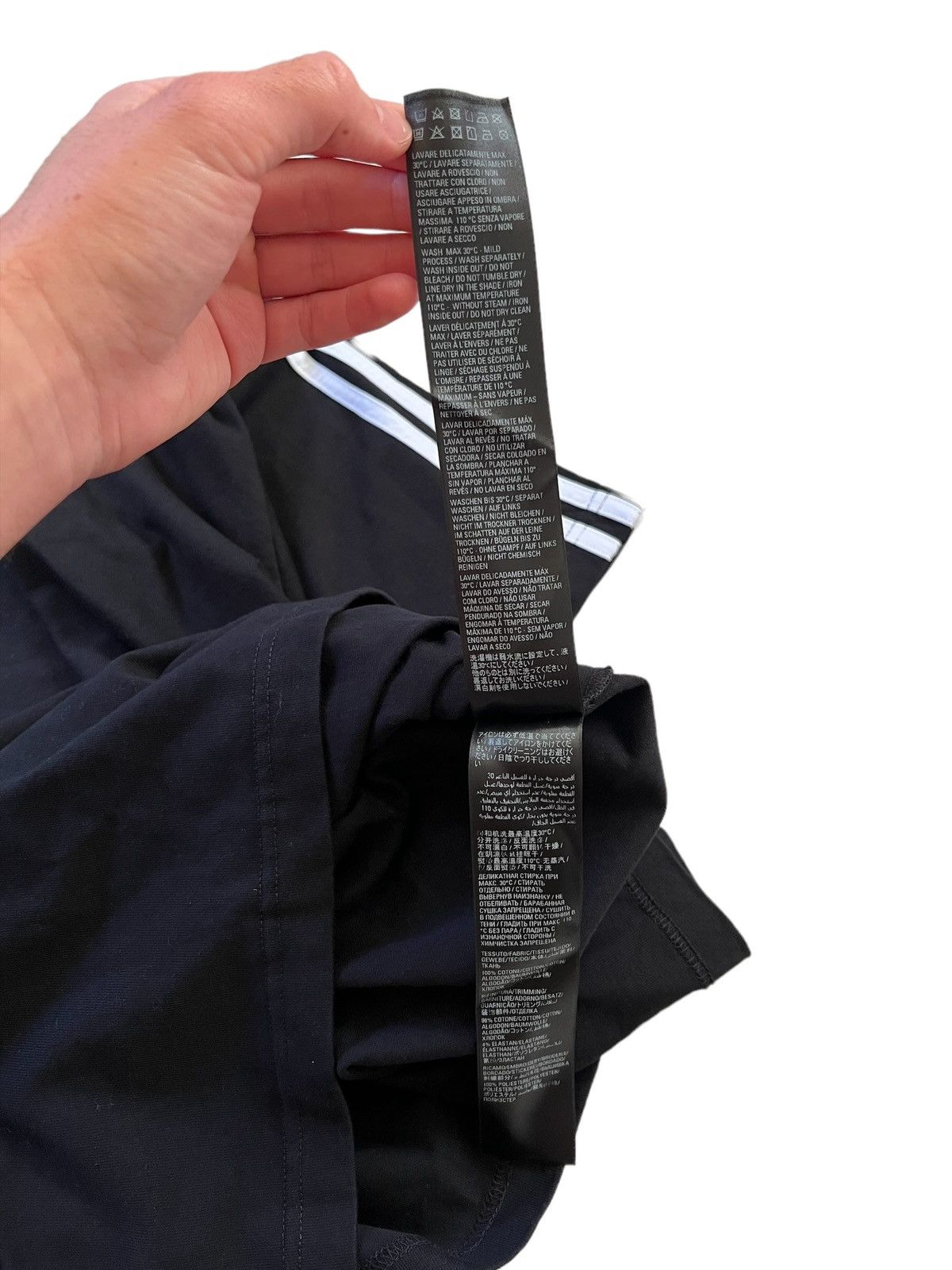 Adidas × Balenciaga Black Oversized 3 Stripe Shirt Size US L / EU 52-54 / 3 - 8 Thumbnail