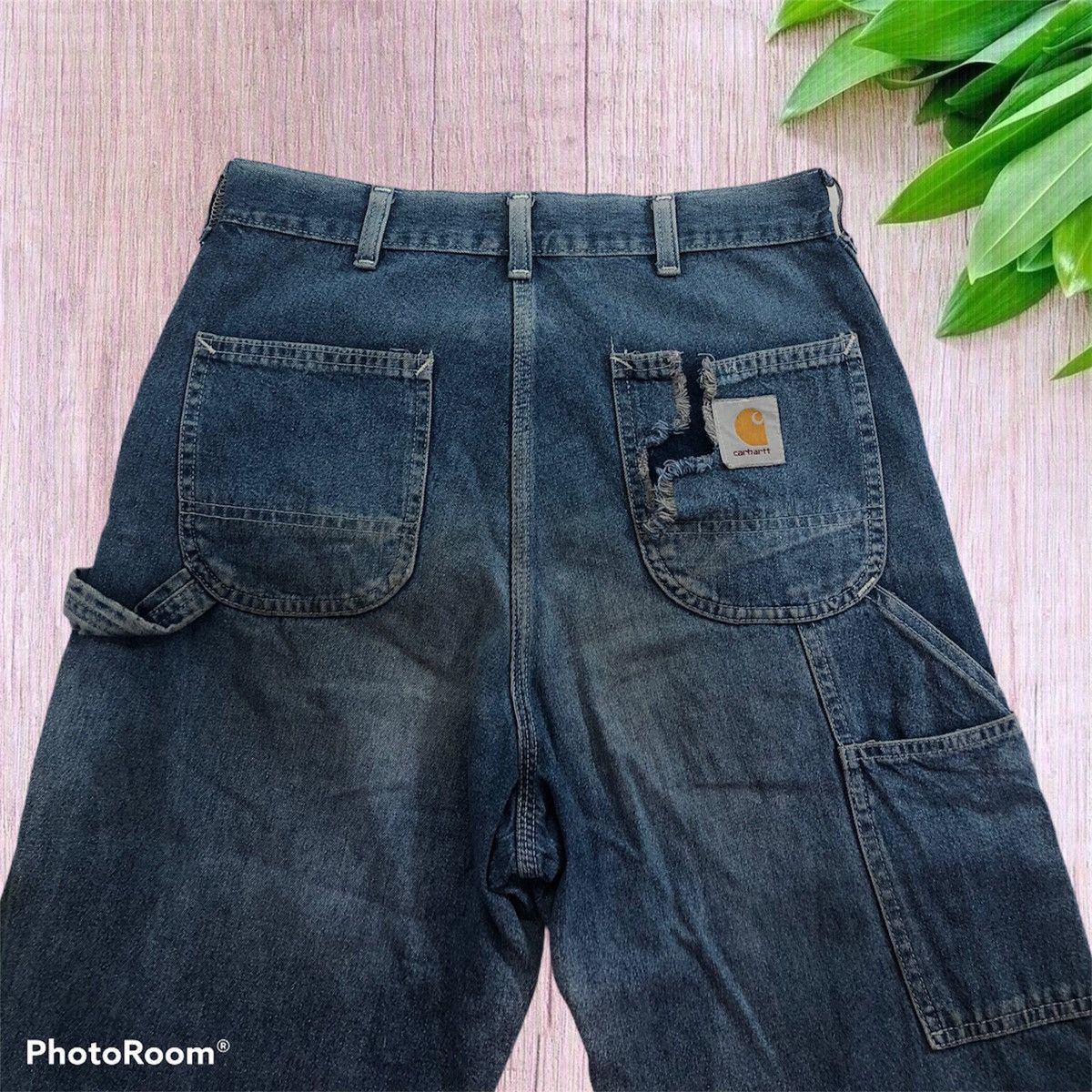 Carhartt × Vintage Vintage Carhartt Faded Carpenter Jeans Pants Size US 28 / EU 44 - 6 Thumbnail