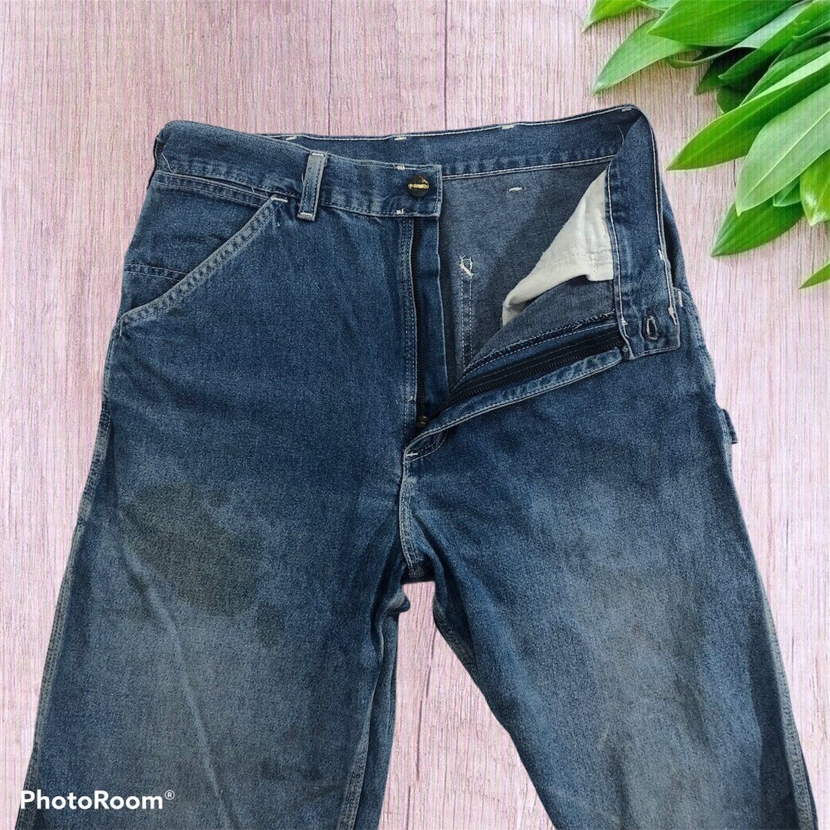 Carhartt × Vintage Vintage Carhartt Faded Carpenter Jeans Pants Size US 28 / EU 44 - 4 Thumbnail