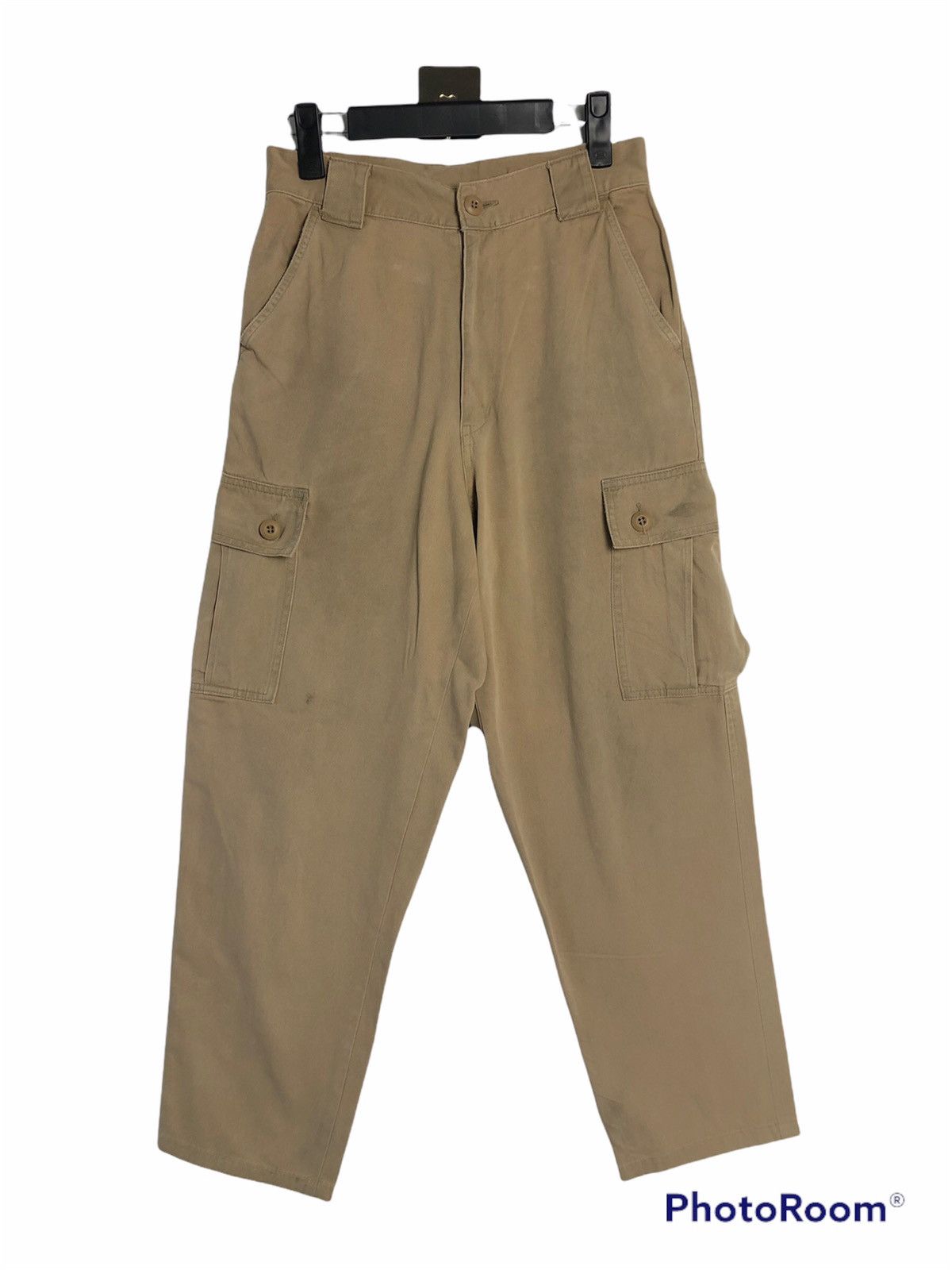 image of Utility Pro Wear Big Smith Drop Crotch Utility Baggy Cargo Pants in Brown, Men's (Size 28)