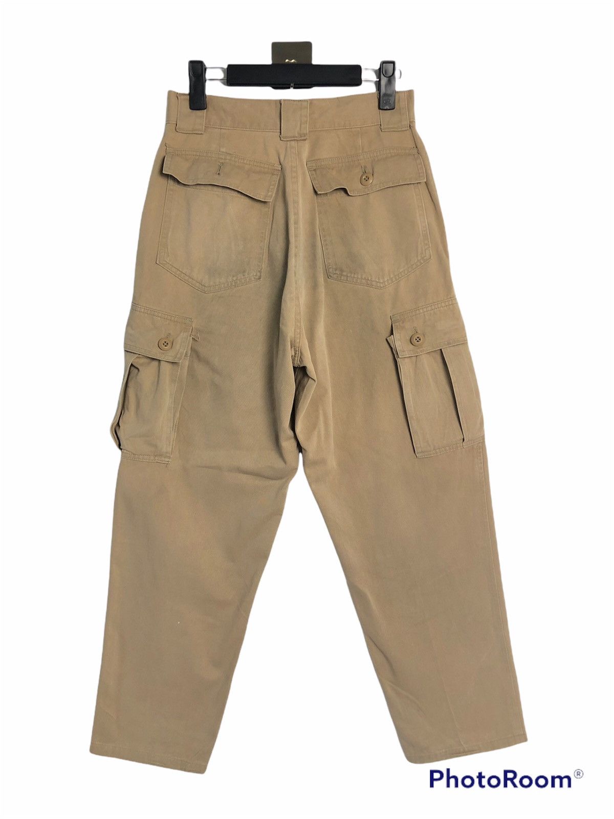 Japanese Brand BIG SMITH Drop Crotch Utility Baggy Cargo Pants Size US 28 / EU 44 - 2 Thumbnail