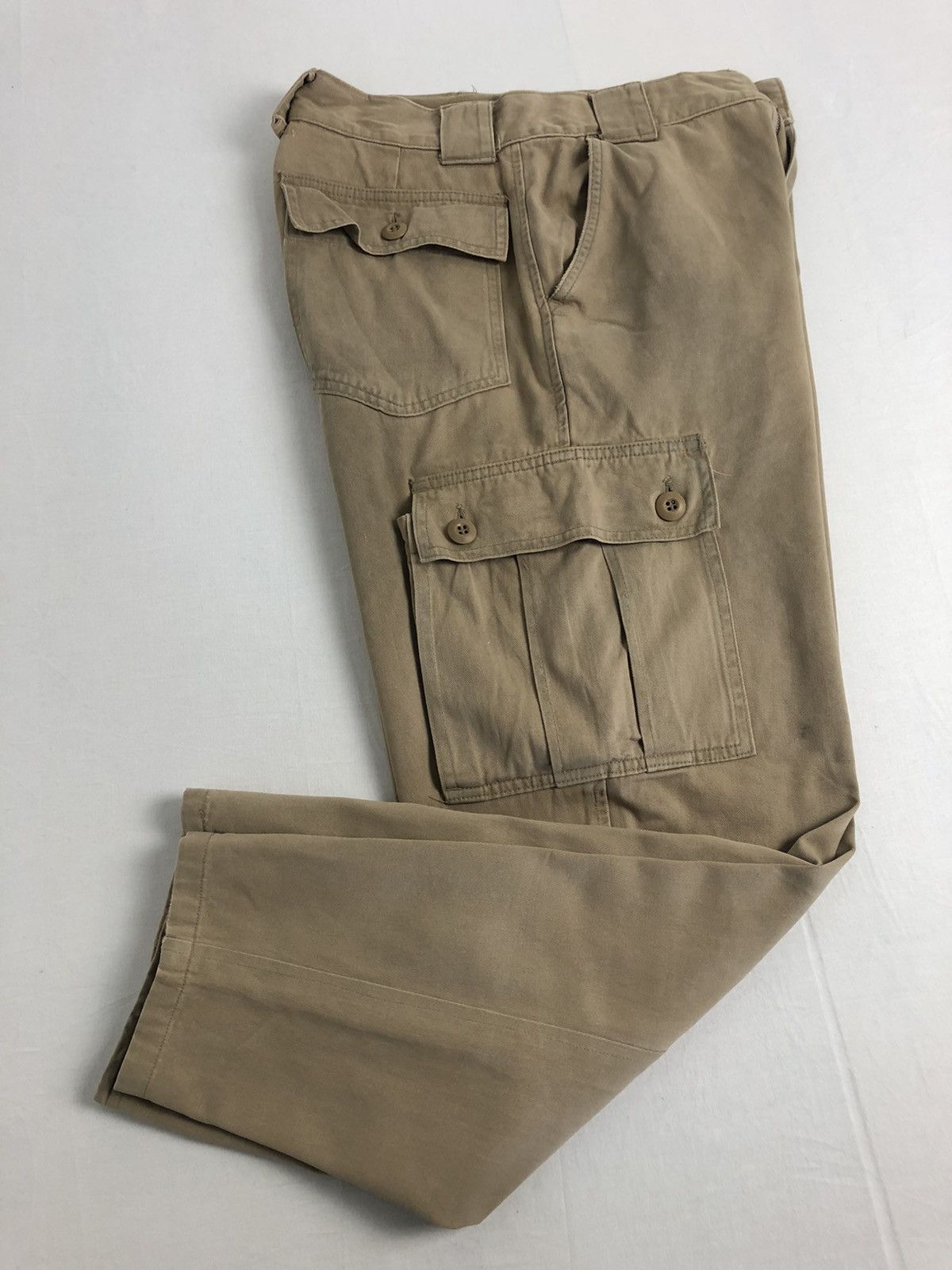 Japanese Brand BIG SMITH Drop Crotch Utility Baggy Cargo Pants Size US 28 / EU 44 - 10 Thumbnail