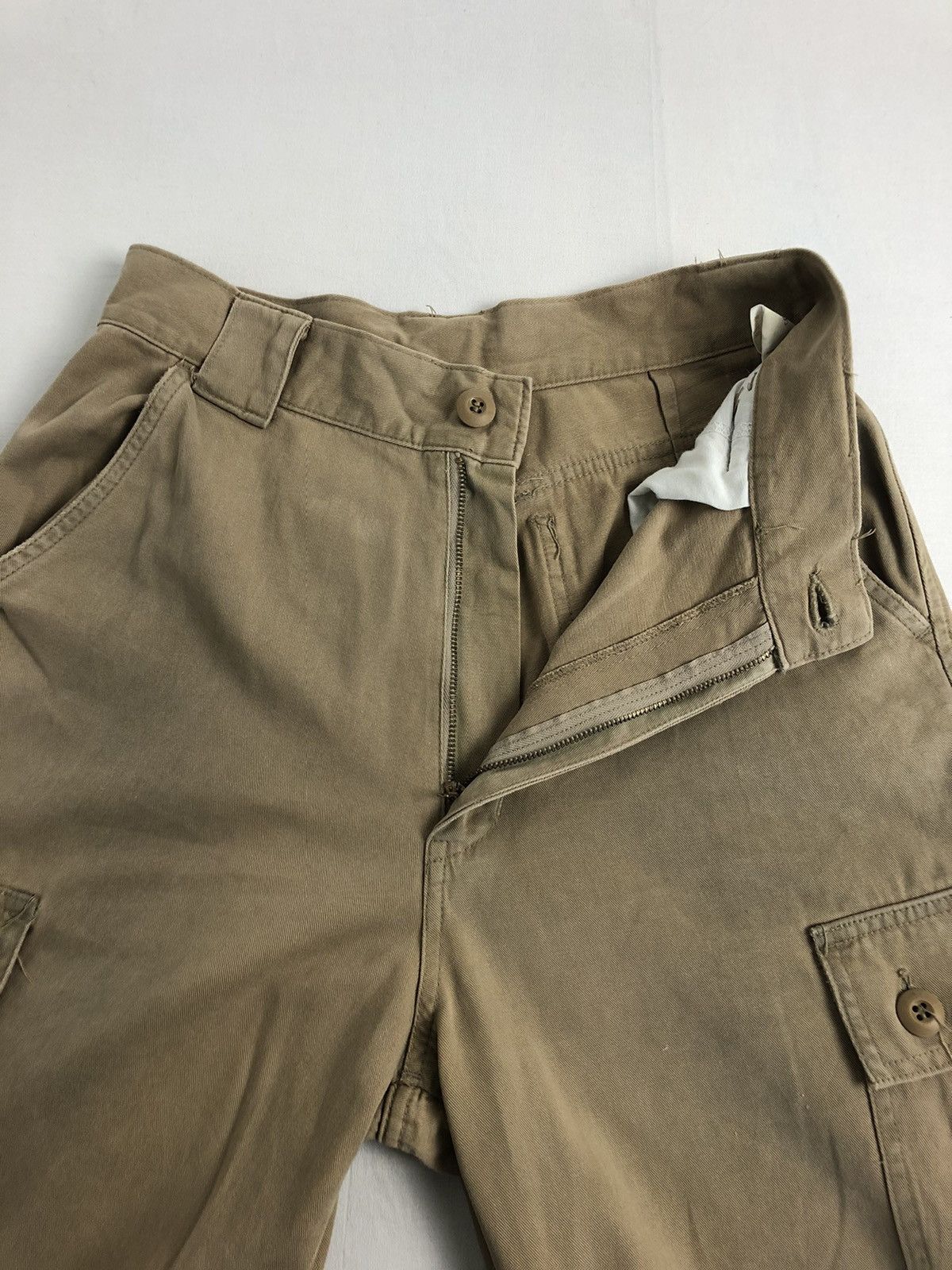 Japanese Brand BIG SMITH Drop Crotch Utility Baggy Cargo Pants Size US 28 / EU 44 - 4 Thumbnail