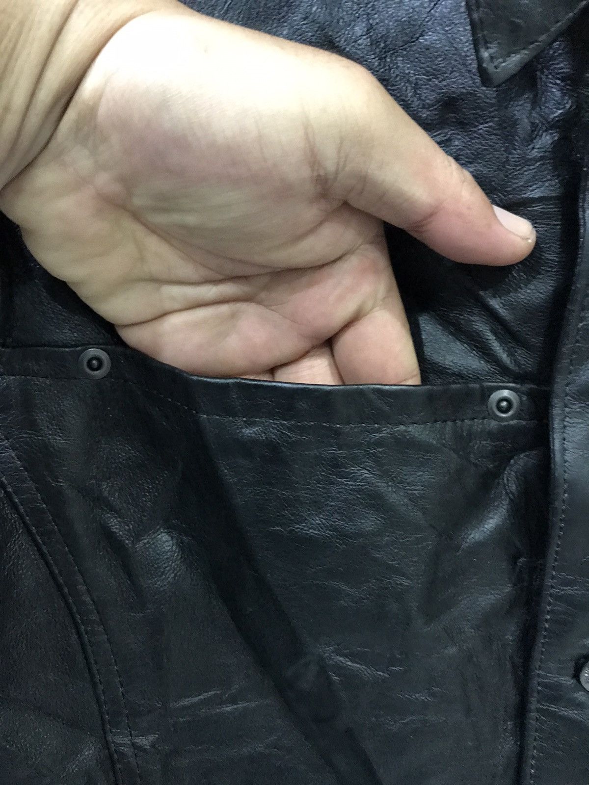 Genuine Leather Black Genuine Leather Jacket Size US M / EU 48-50 / 2 - 8 Thumbnail