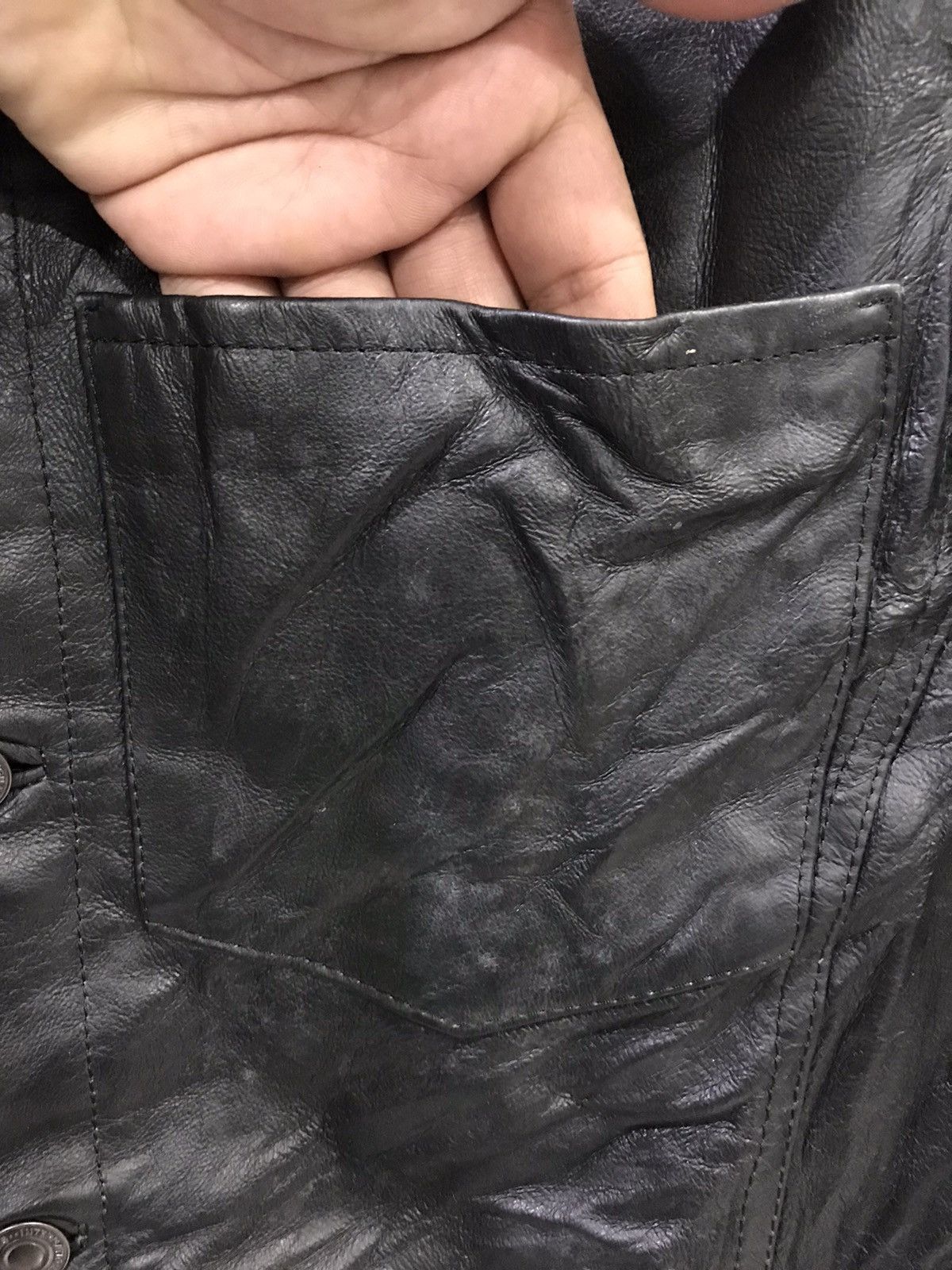 Genuine Leather Black Genuine Leather Jacket Size US M / EU 48-50 / 2 - 9 Thumbnail
