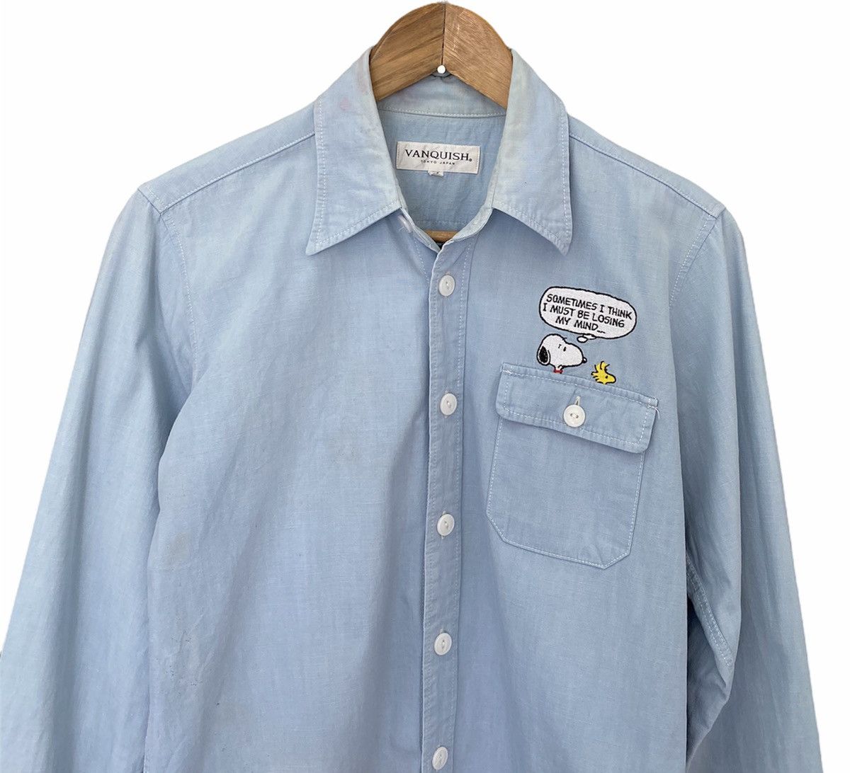 20471120 × Peanuts × Vanquish Vintage Vanquish X Peanuts Button Up Long Sleeve Shirt Size US S / EU 44-46 / 1 - 4 Thumbnail