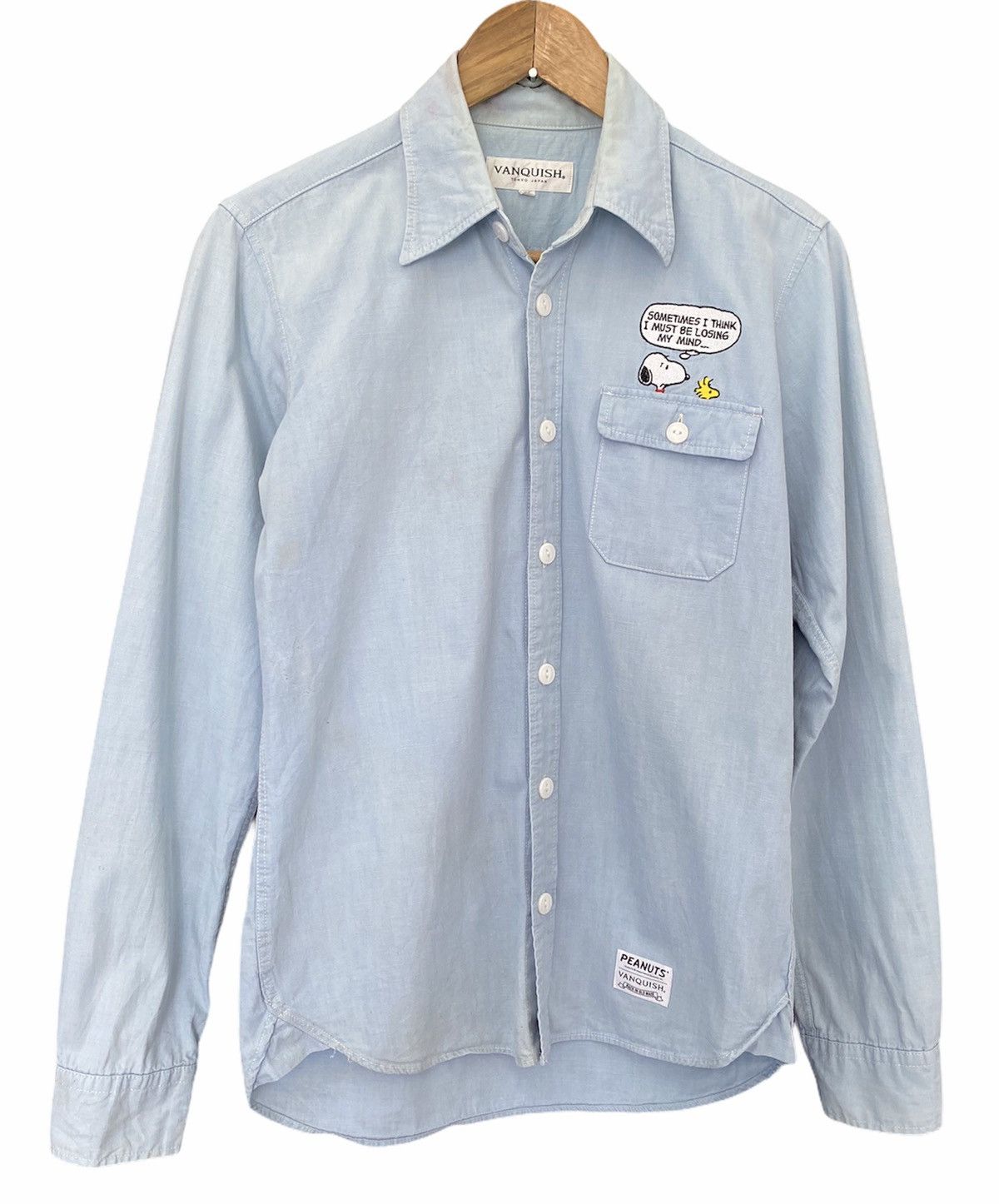 20471120 × Peanuts × Vanquish Vintage Vanquish X Peanuts Button Up Long Sleeve Shirt Size US S / EU 44-46 / 1 - 2 Thumbnail