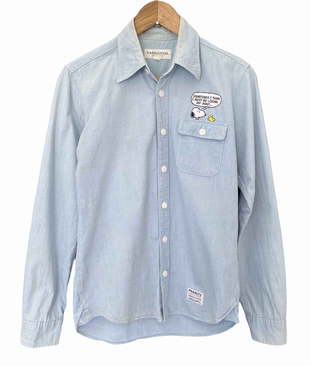 20471120 × Peanuts × Vanquish Vintage Vanquish X Peanuts Button Up Long Sleeve Shirt Size US S / EU 44-46 / 1 - 1 Thumbnail