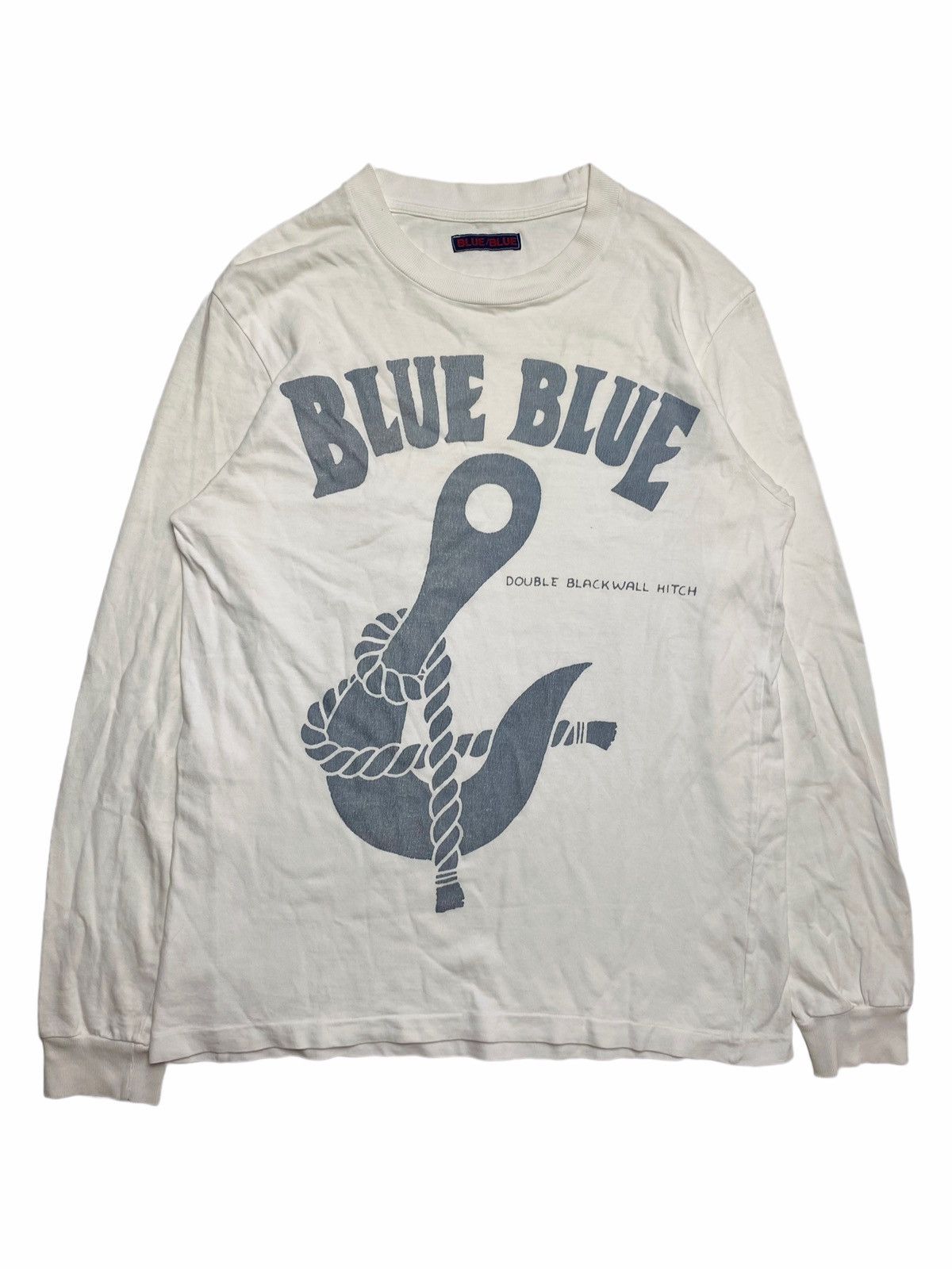 Blue Blue Japan × Japanese Brand 1990s Blue Blue - Iconic Anchor Longsleeve Size US S / EU 44-46 / 1 - 1 Thumbnail