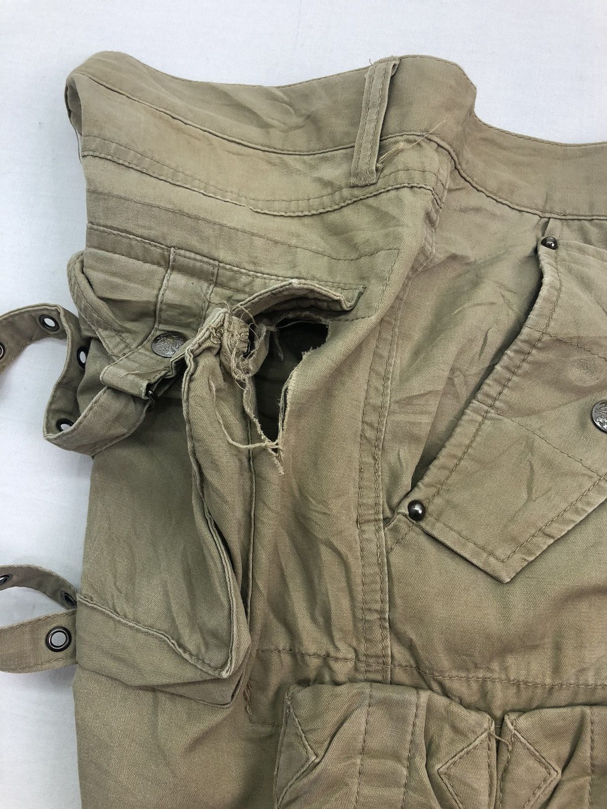 Japanese Brand 🔴 Cargo Bondage 9 Pocket Tactical Utility Workers Pants Size US 32 / EU 48 - 9 Thumbnail