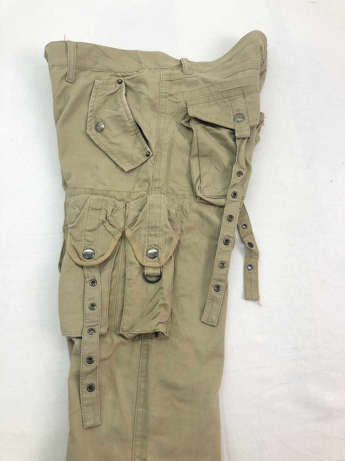 Japanese Brand 🔴 Cargo Bondage 9 Pocket Tactical Utility Workers Pants Size US 32 / EU 48 - 10 Thumbnail