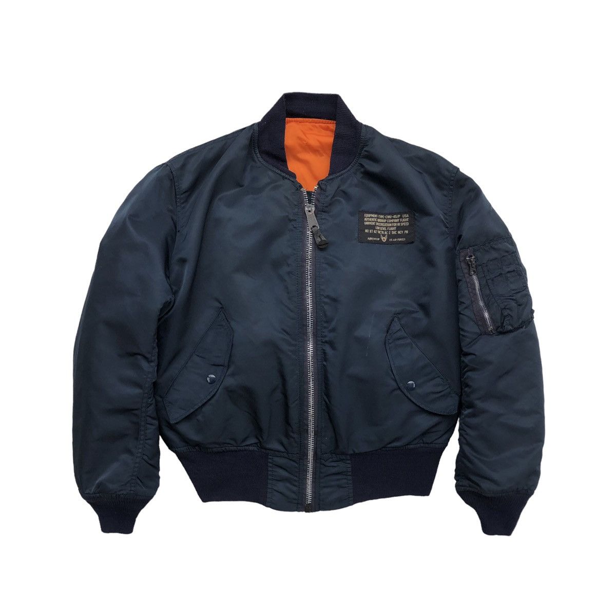 Alpha Industries Vtg Alpha MA-1 Custom Harley Davidson Patched Bomber Jacket Size US M / EU 48-50 / 2 - 7 Thumbnail