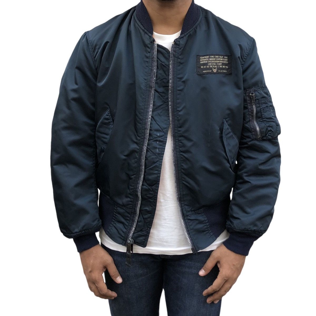 Alpha Industries Vtg Alpha MA-1 Custom Harley Davidson Patched Bomber Jacket Size US M / EU 48-50 / 2 - 3 Thumbnail