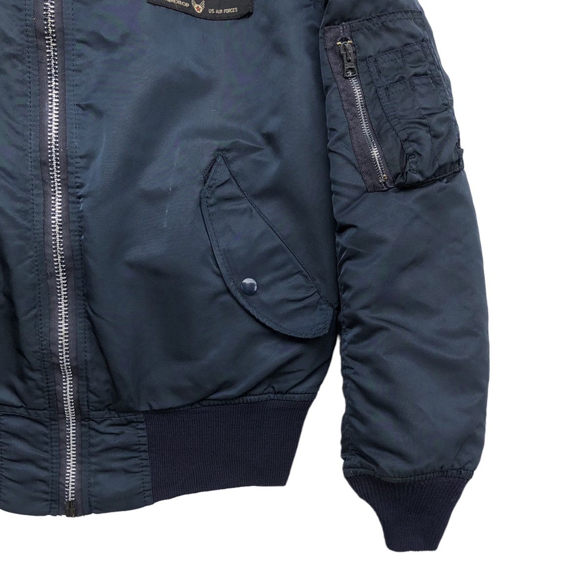 Alpha Industries Vtg Alpha MA-1 Custom Harley Davidson Patched Bomber Jacket Size US M / EU 48-50 / 2 - 12 Thumbnail