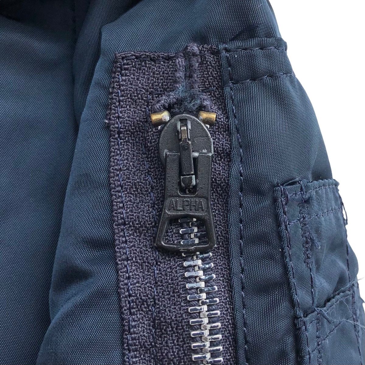 Alpha Industries Vtg Alpha MA-1 Custom Harley Davidson Patched Bomber Jacket Size US M / EU 48-50 / 2 - 16 Thumbnail