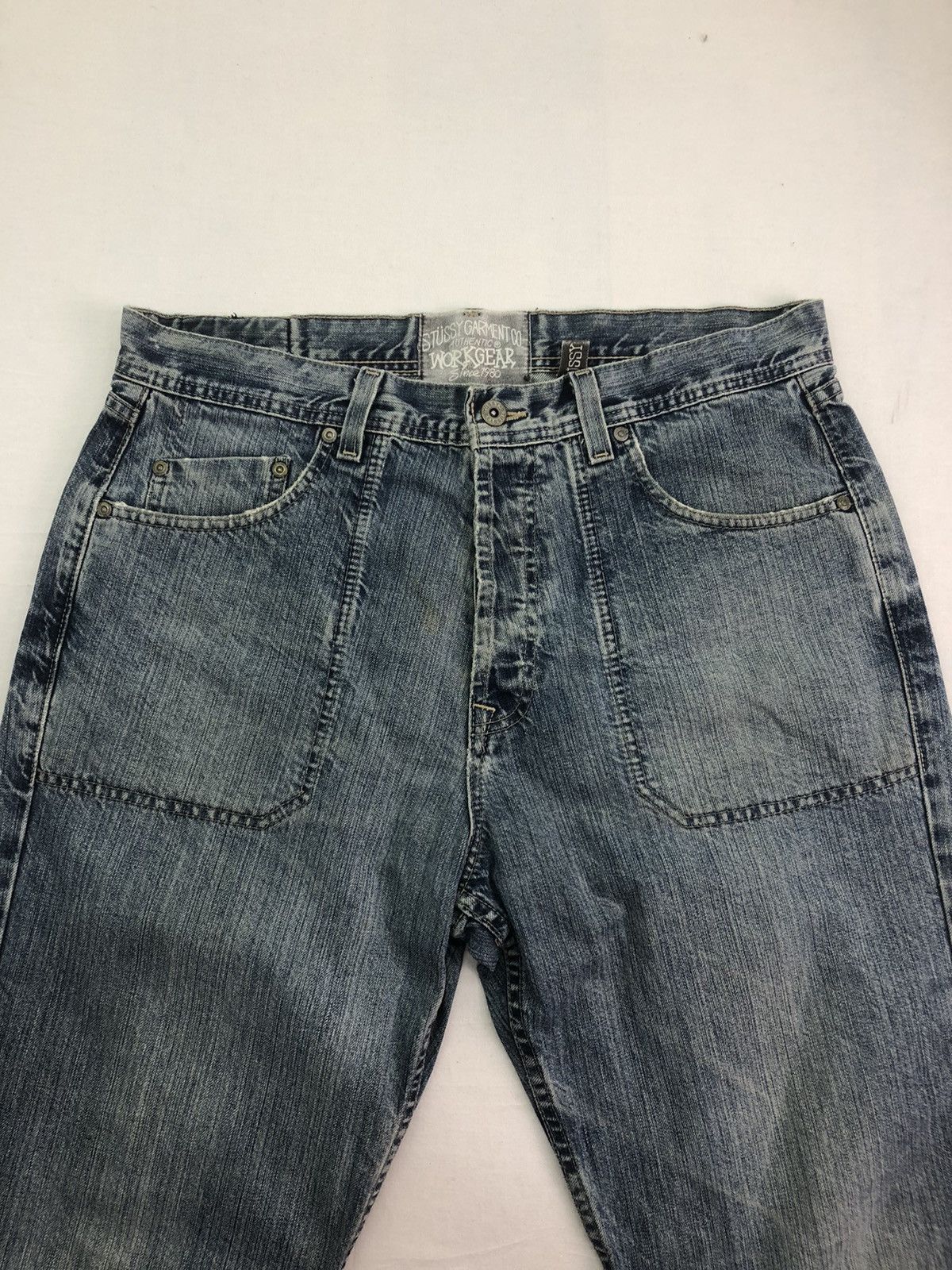 Stussy Vintage Stussy Authentic Workgear Fatigue Denim Pants Size US 34 / EU 50 - 3 Thumbnail
