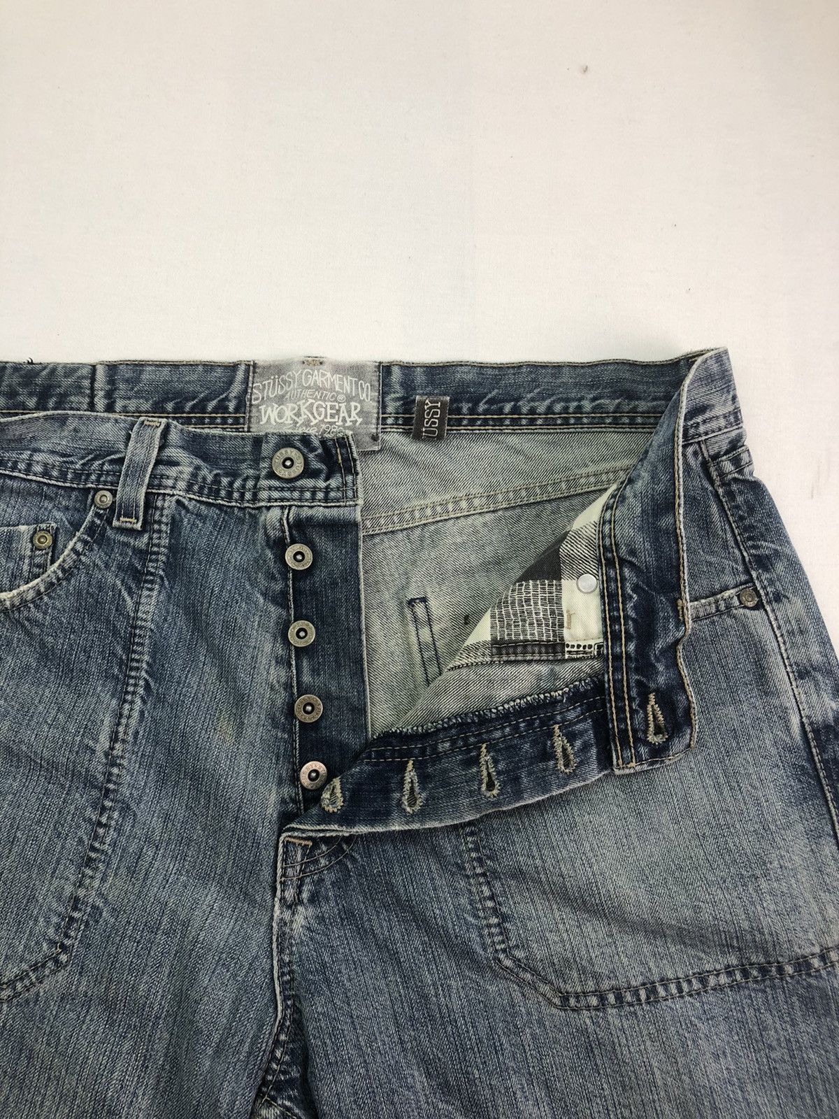 Stussy Vintage Stussy Authentic Workgear Fatigue Denim Pants Size US 34 / EU 50 - 4 Thumbnail