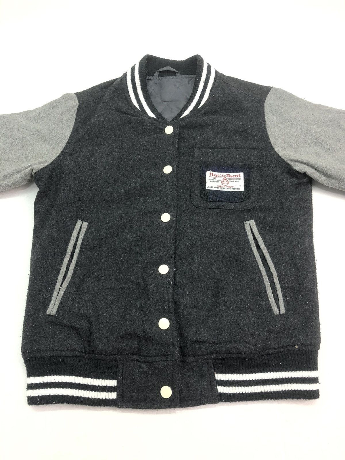 Harris Tweed Harris Tweed Kids Wool Varsity Jacket Size US XXS / EU 40 - 4 Thumbnail