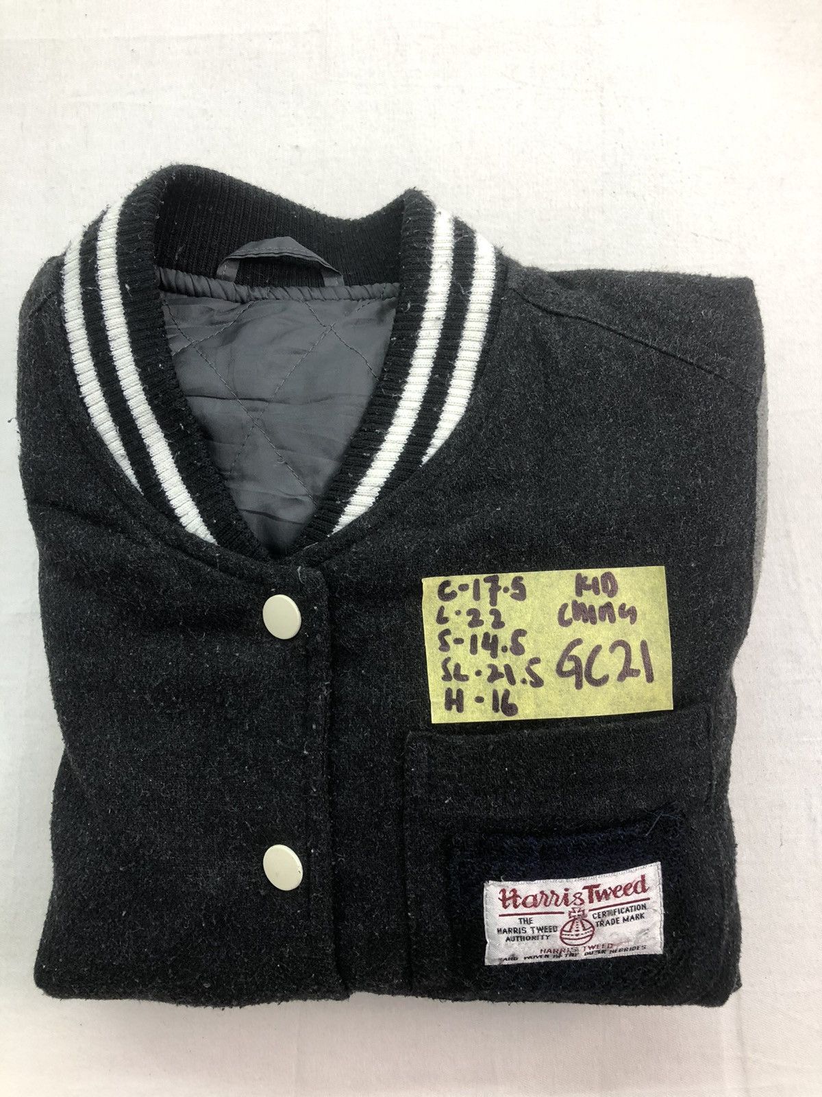 Harris Tweed Harris Tweed Kids Wool Varsity Jacket Size US XXS / EU 40 - 8 Thumbnail
