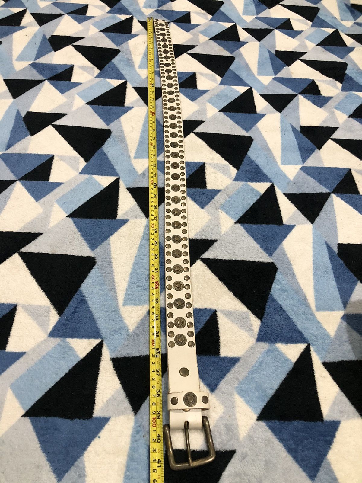 Other × Vintage Metel Button Head, Pattern Belt, Leisure Belt Size ONE SIZE - 4 Thumbnail