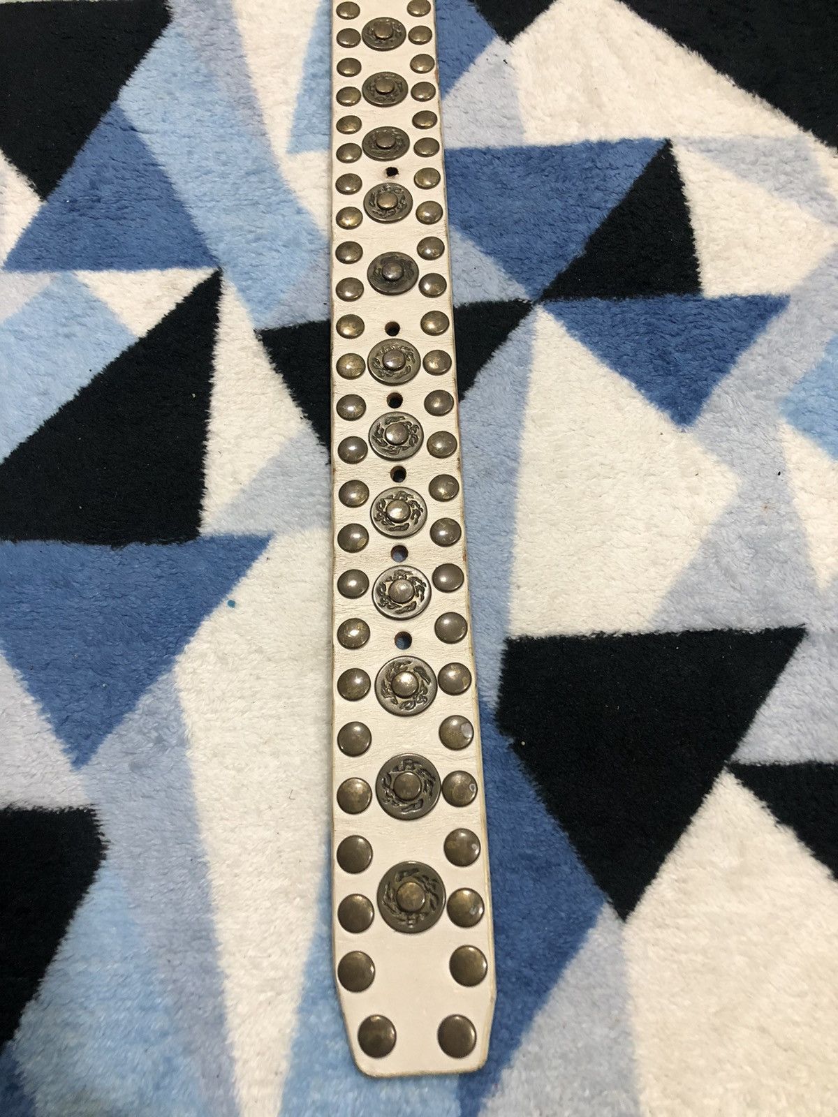 Other × Vintage Metel Button Head, Pattern Belt, Leisure Belt Size ONE SIZE - 8 Thumbnail