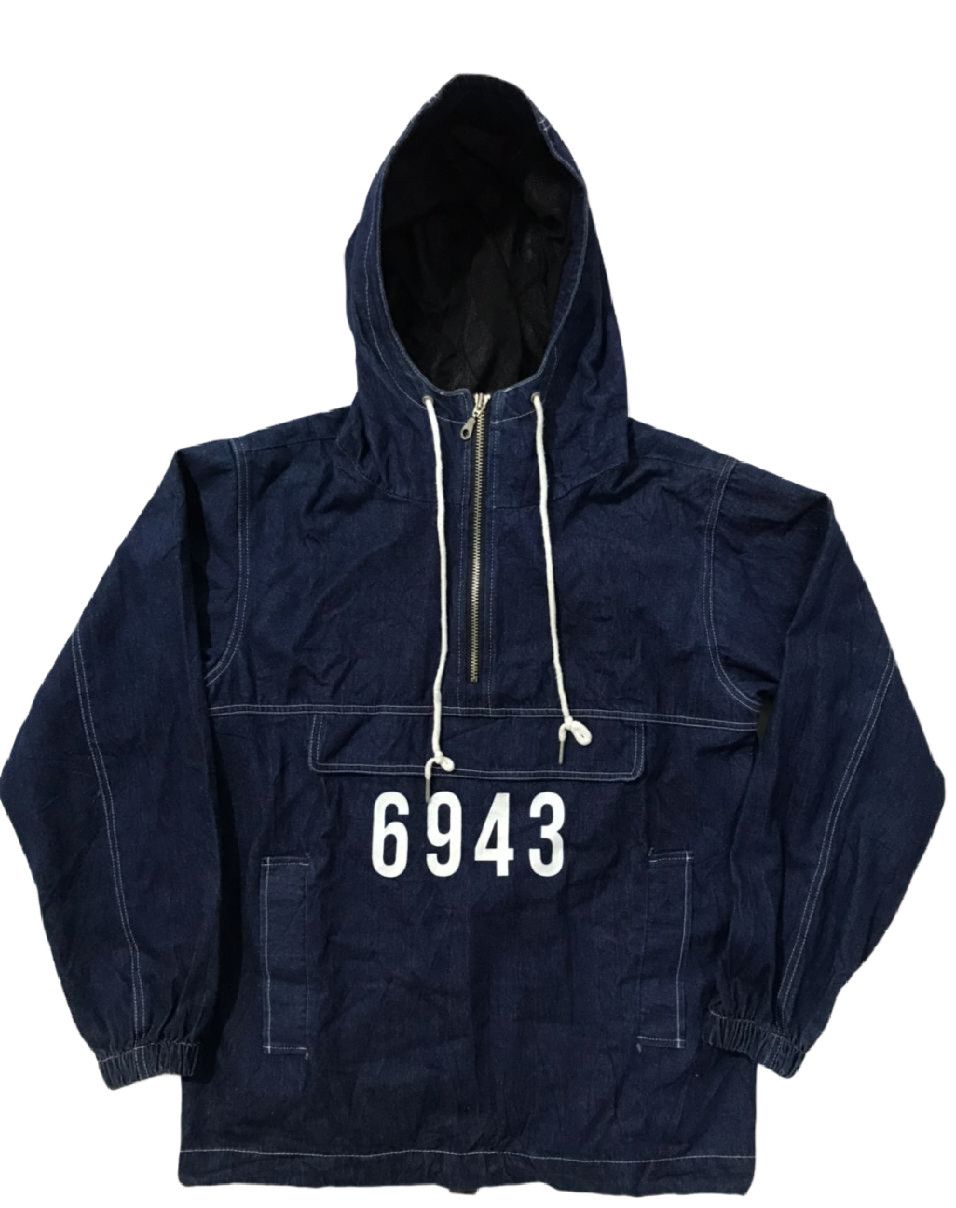 Japanese Brand Japanese Under Air Denim Hoodie multipocket Hoodie Size US L / EU 52-54 / 3 - 1 Thumbnail