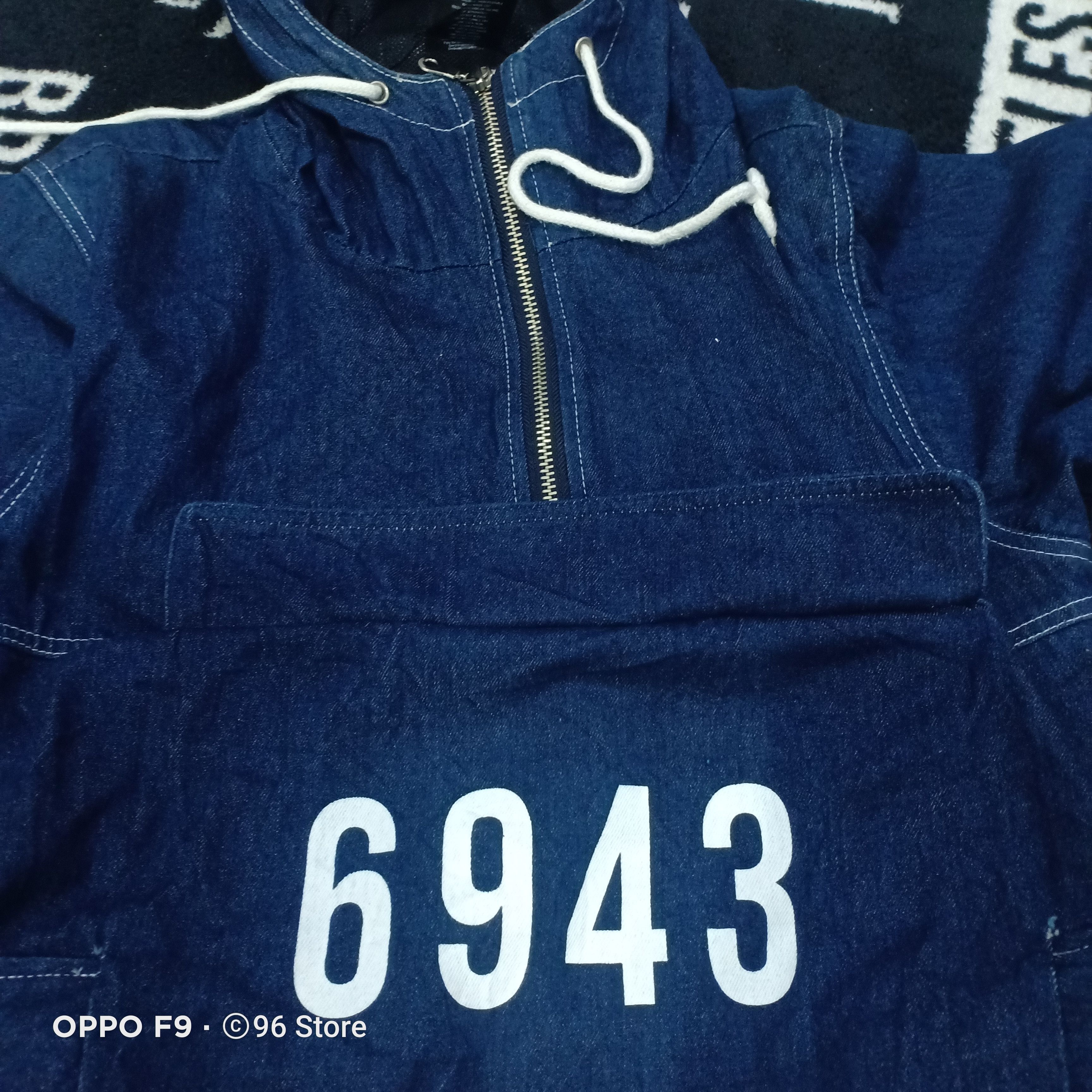 Japanese Brand Japanese Under Air Denim Hoodie multipocket Hoodie Size US L / EU 52-54 / 3 - 11 Thumbnail