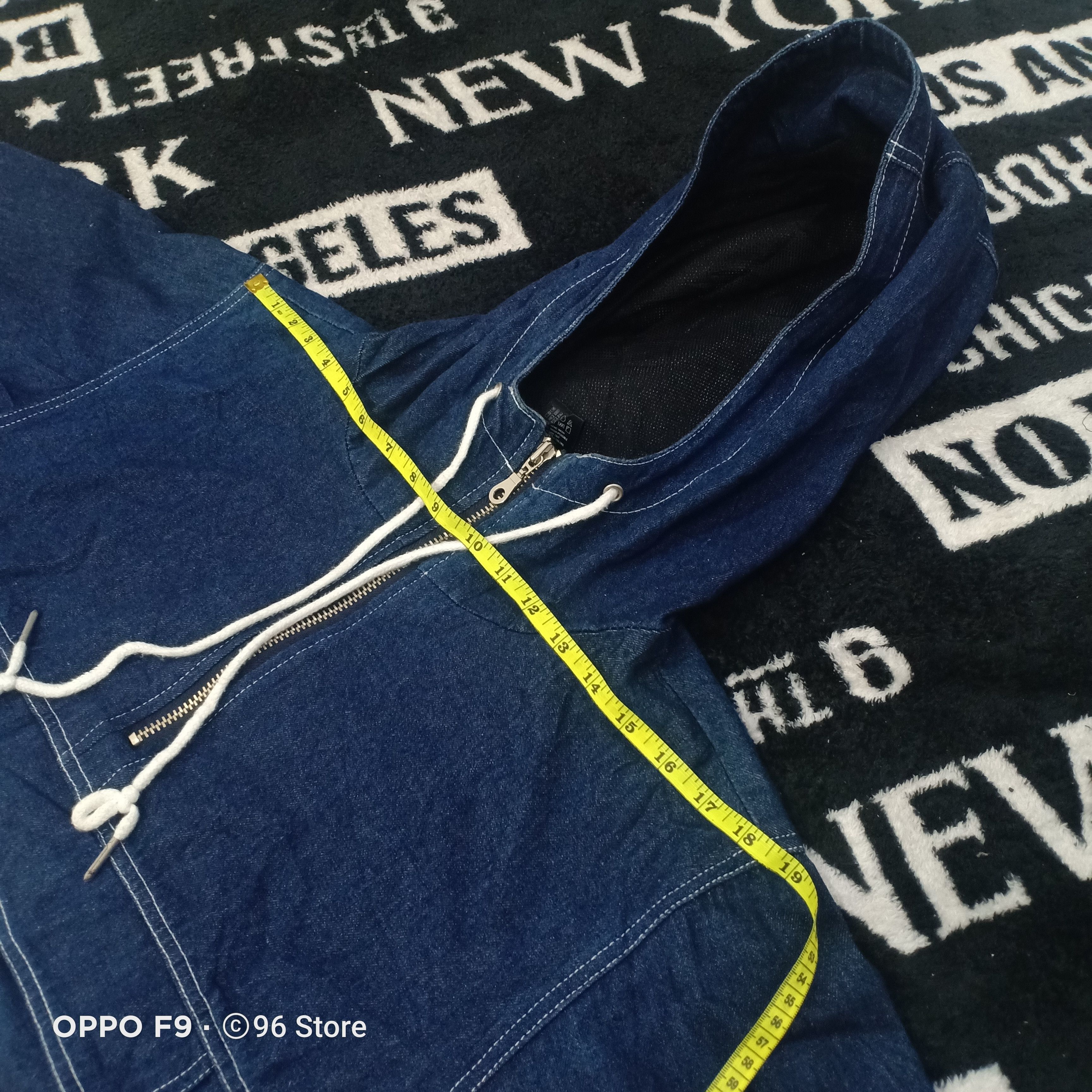 Japanese Brand Japanese Under Air Denim Hoodie multipocket Hoodie Size US L / EU 52-54 / 3 - 4 Thumbnail