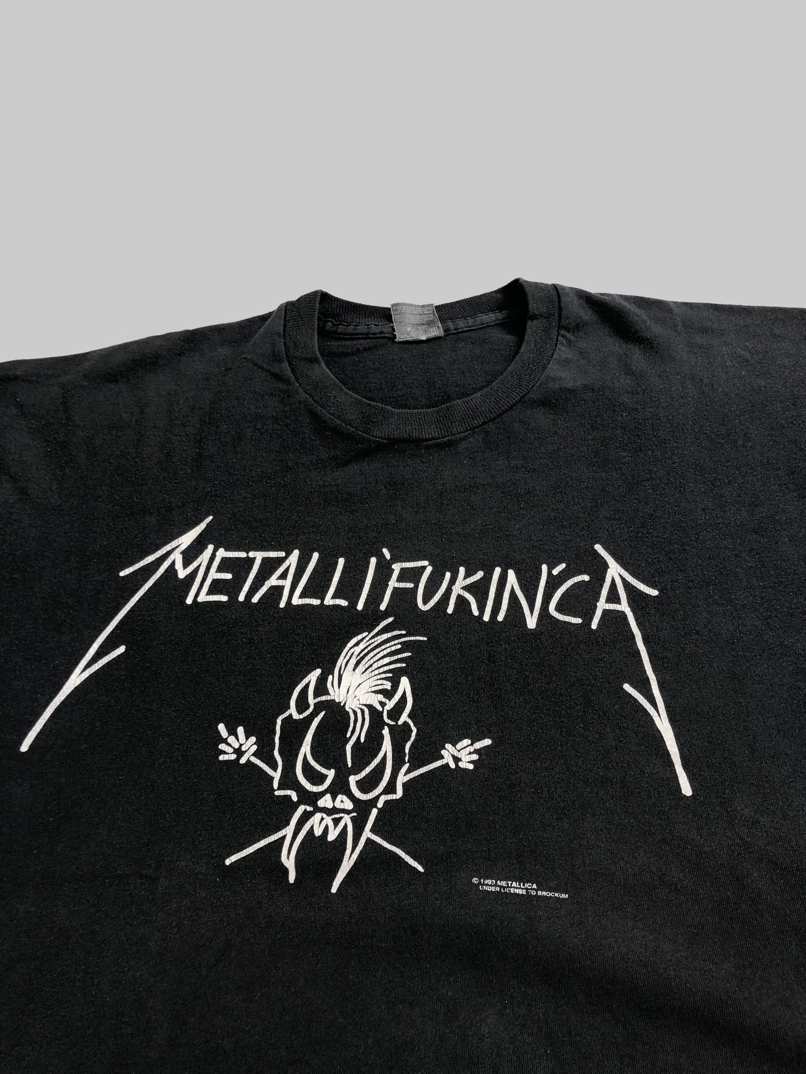 Band Tees Vintage 1993 Metallica Metalli’Fuckin’Ca (Black Sabbath) Size US XL / EU 56 / 4 - 5 Thumbnail