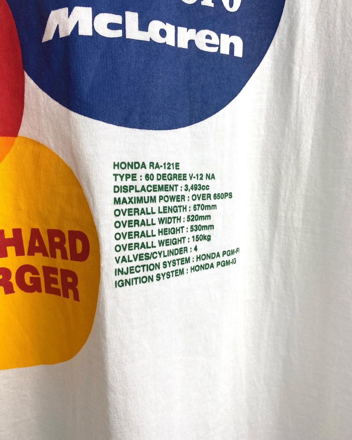 Honda 90s Honda Marlboro McLaren F1 Team Tee Size US M / EU 48-50 / 2 - 4 Thumbnail