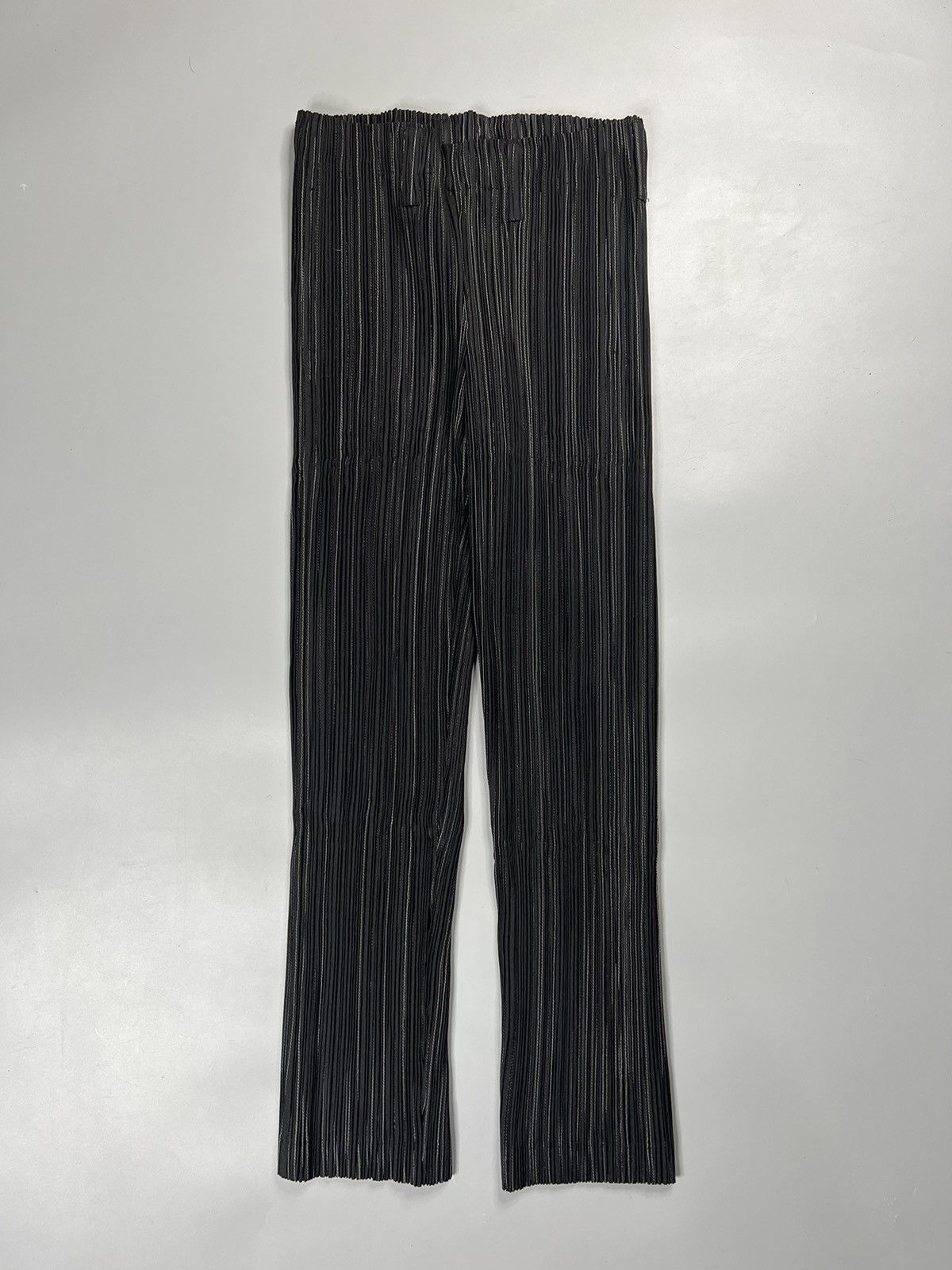 image of 1999 Mainline Issey Miyake Contrast Stitch Pleated Pants in Black, Men's (Size 30)